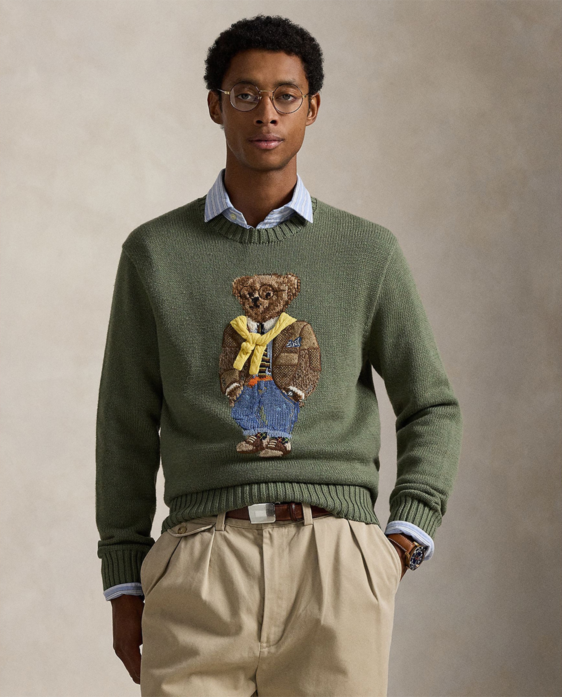 Imagem 0 de Camisola de Malha com Polo Bear e em Algodão