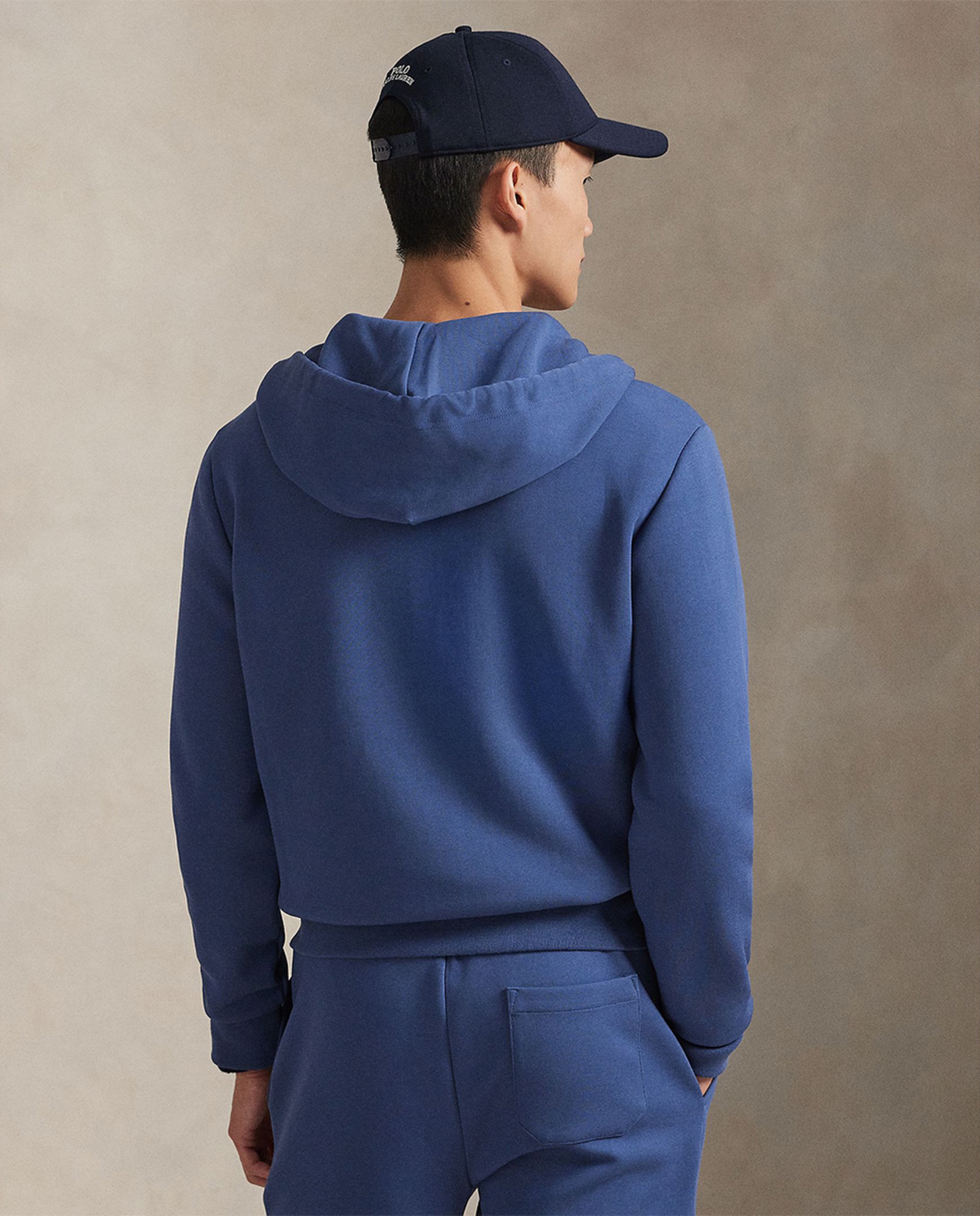 Sweatshirt com Capuz e Fecho de Correr Azul Luminoso-3