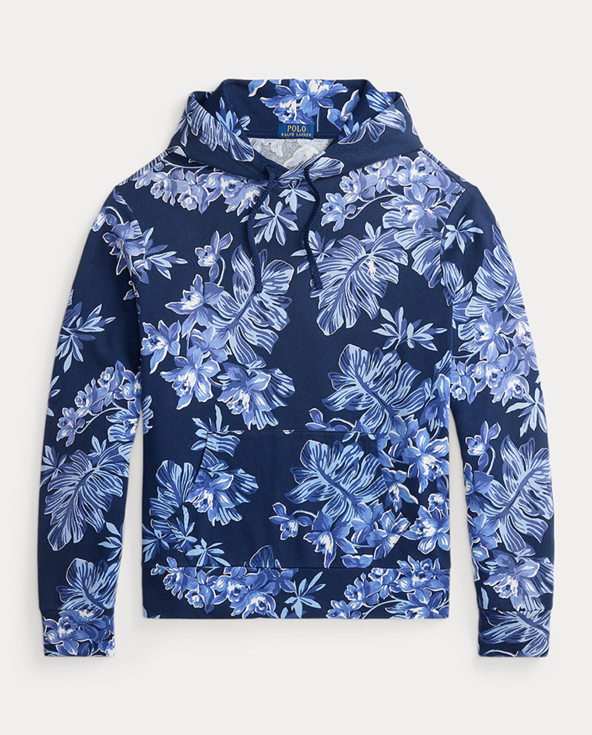 Sweatshirt de Tecido Turco com Capuz e Estampado Azul claro / azul marinho-4