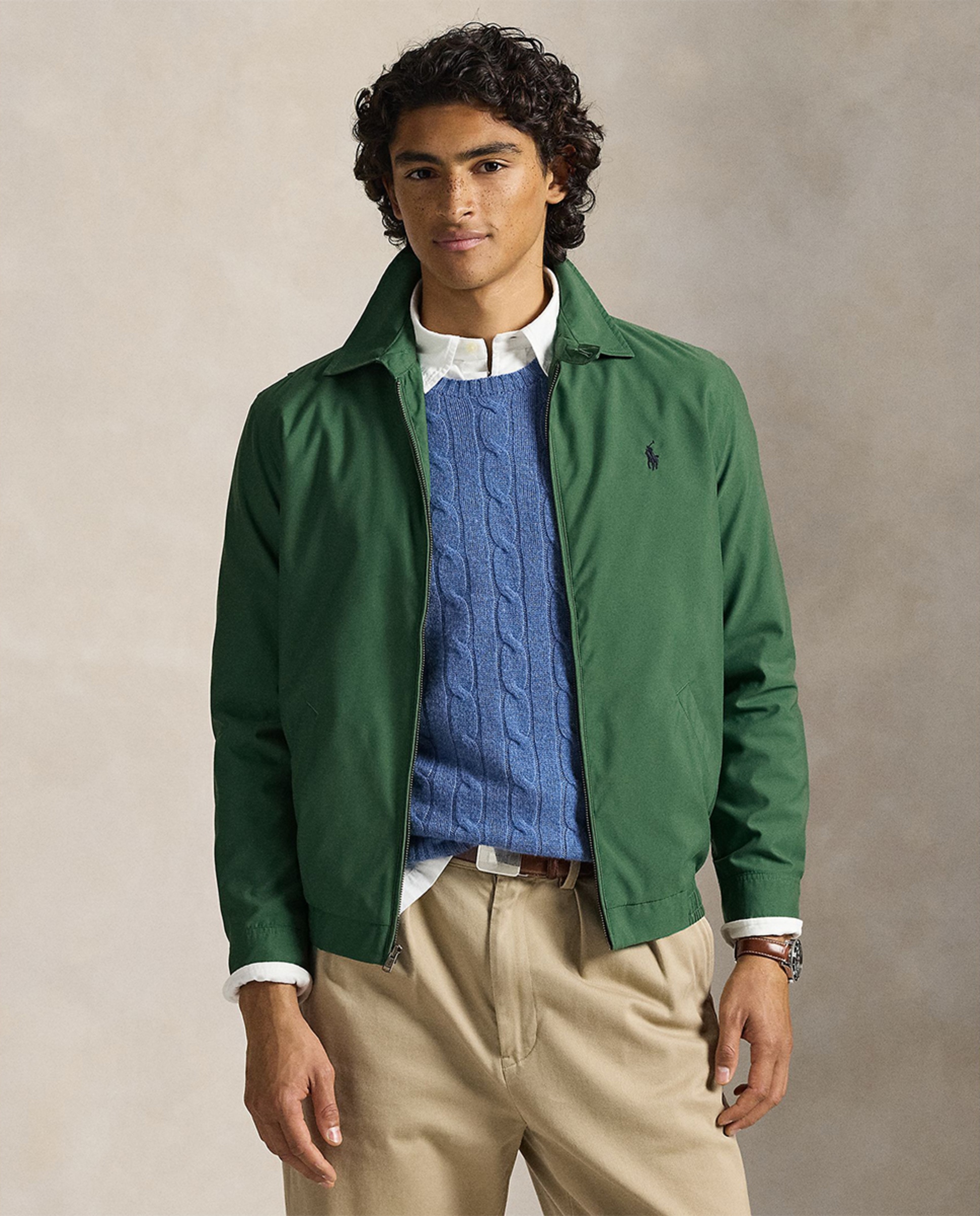 Imagem 0 de Blusão de Sarja com Folho Duplo