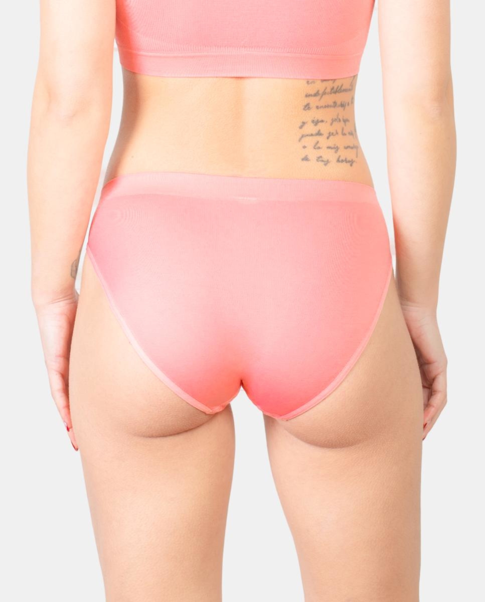 Cuecas lisas sem costuras Rosa-claro-2