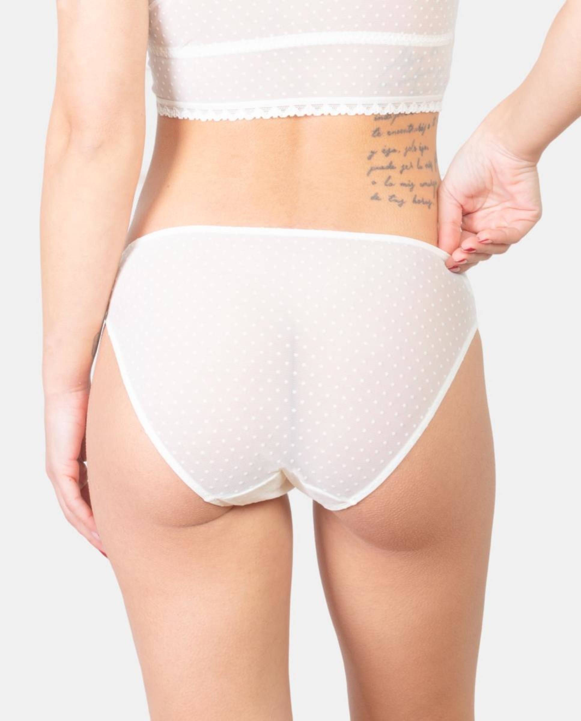 Cueca de Biquíni com Plumetti Preto-2
