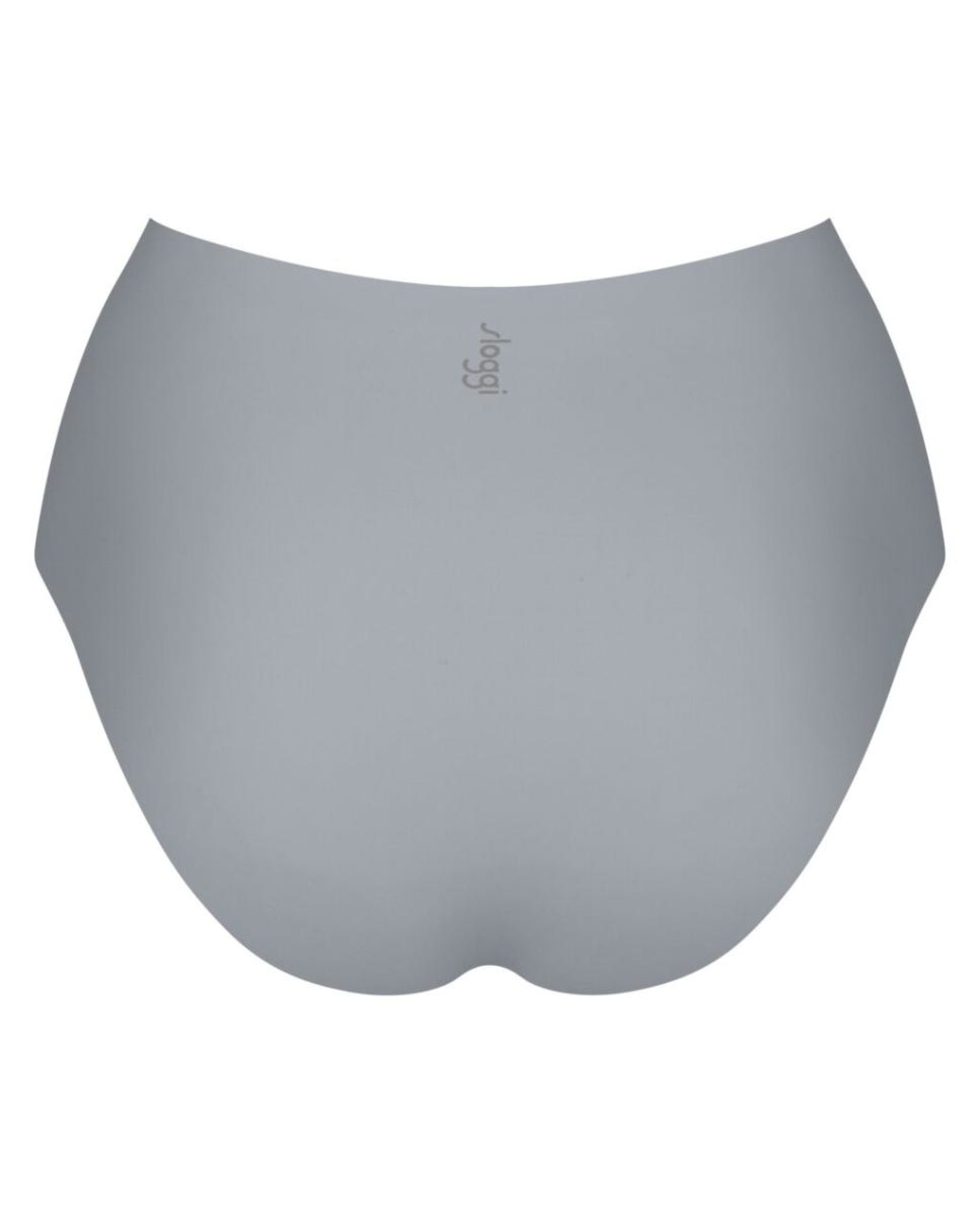 Cueca com Cintura Subida Cinzento-claro-5