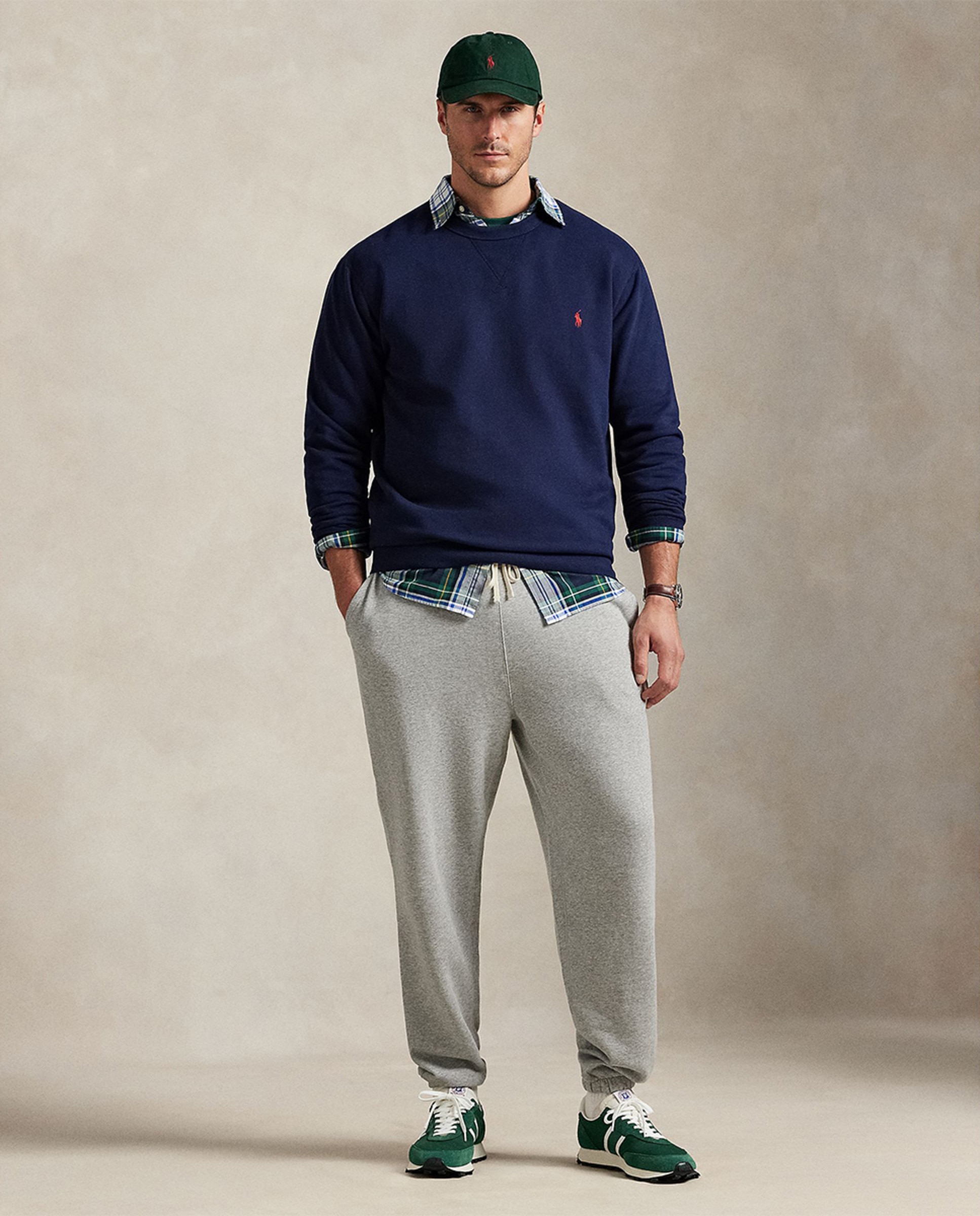 Sweatshirt de Felpa RL Tamanhos Grandes Azul-marinho-4