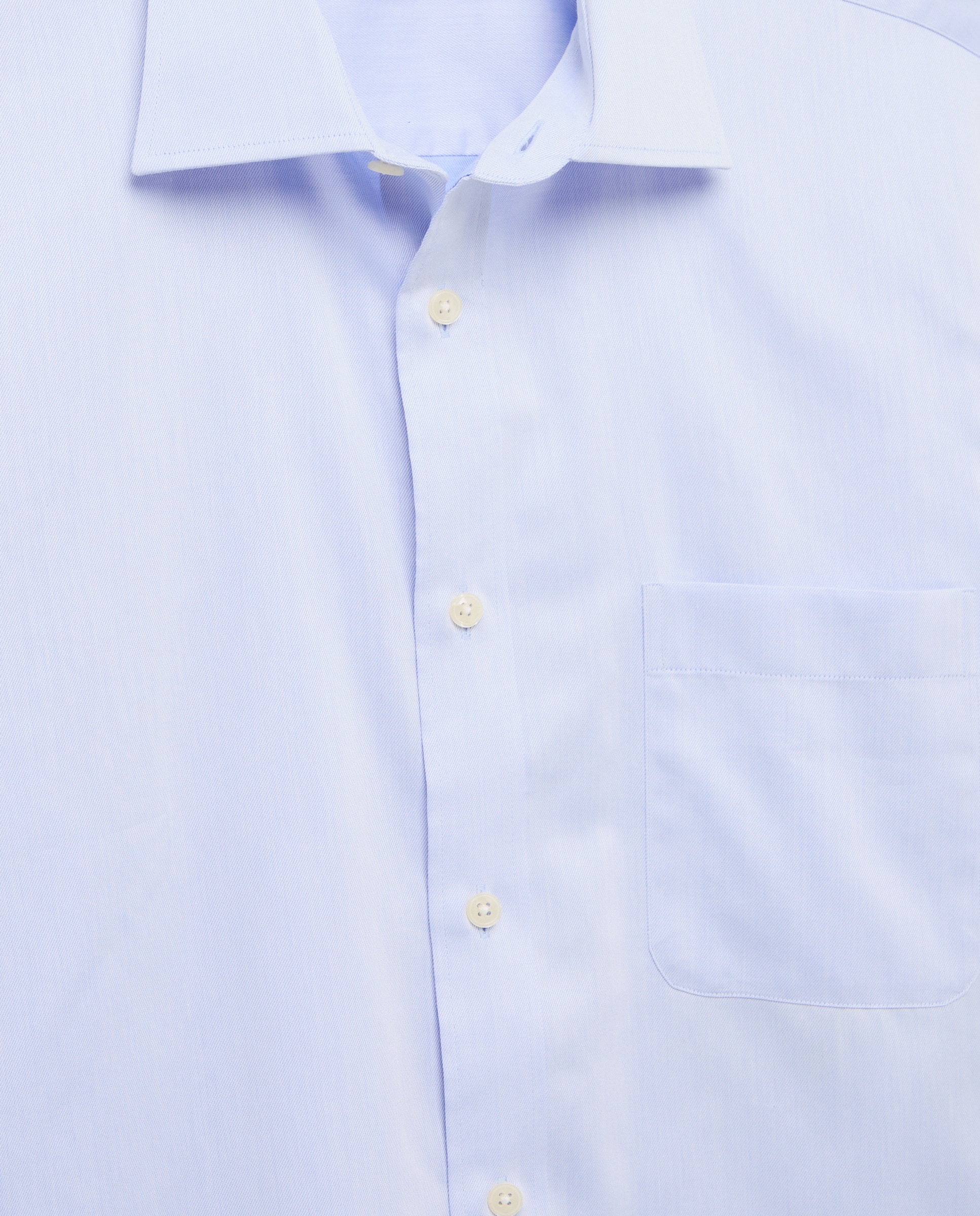 Camisa Formal com Padrão Espinha de Peixe Azul-5