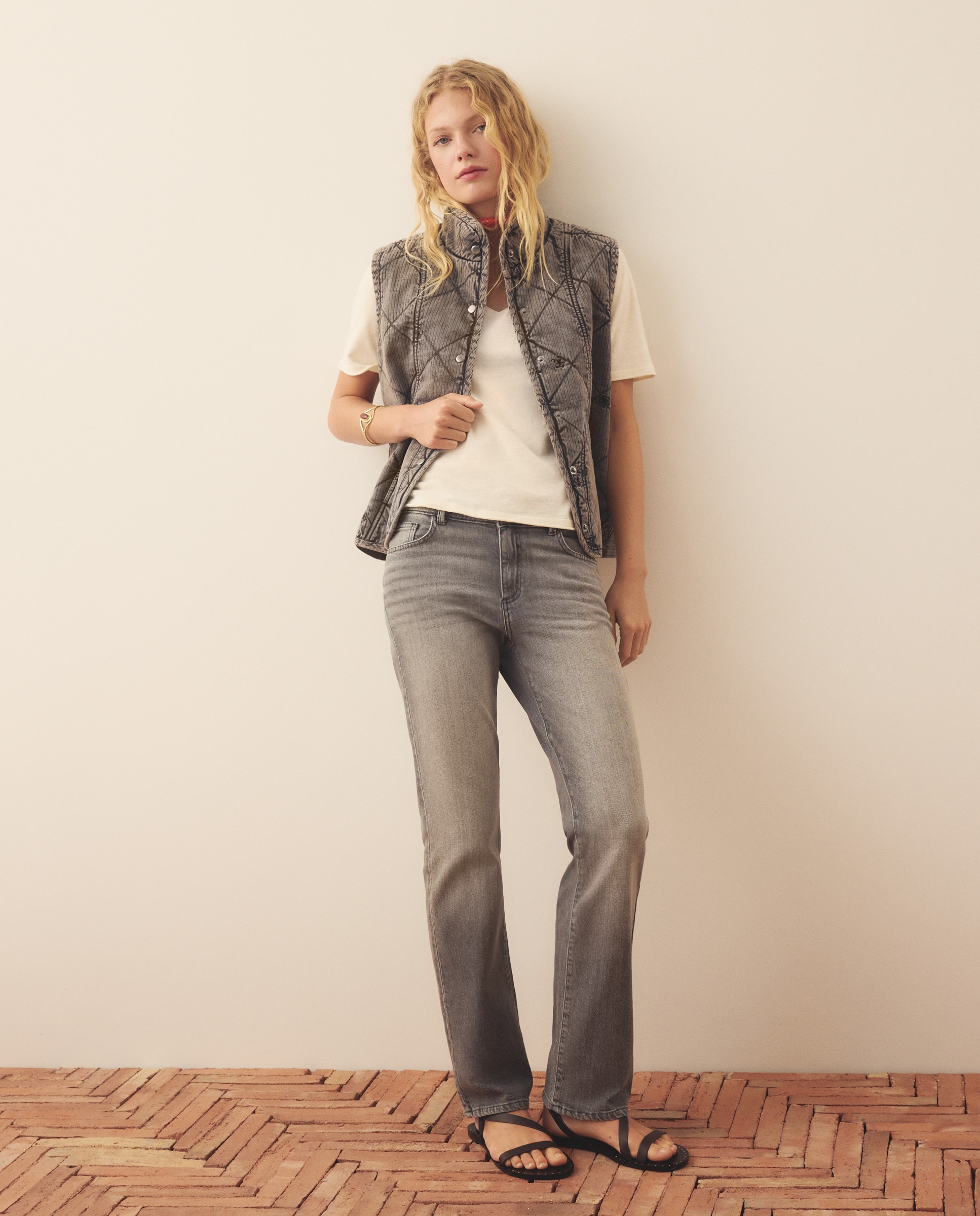 Imagem 0 de Jeans Straight de 5 Bolsos