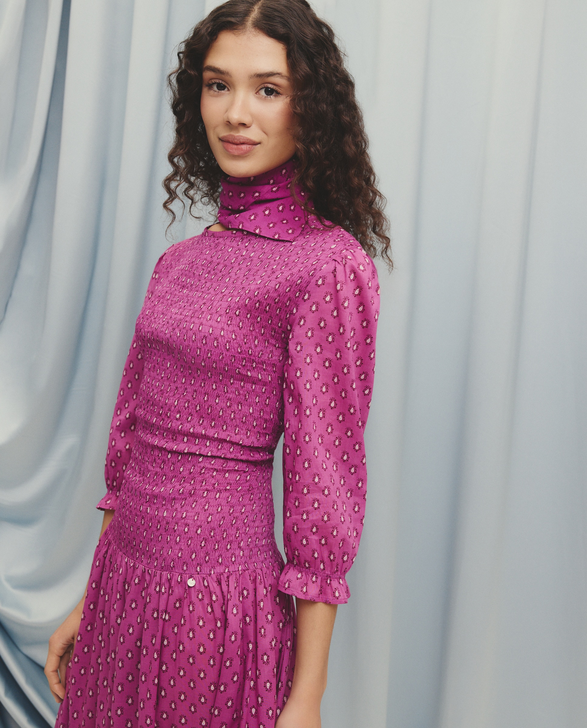 Vestido Liso Comprido Buganvília-2