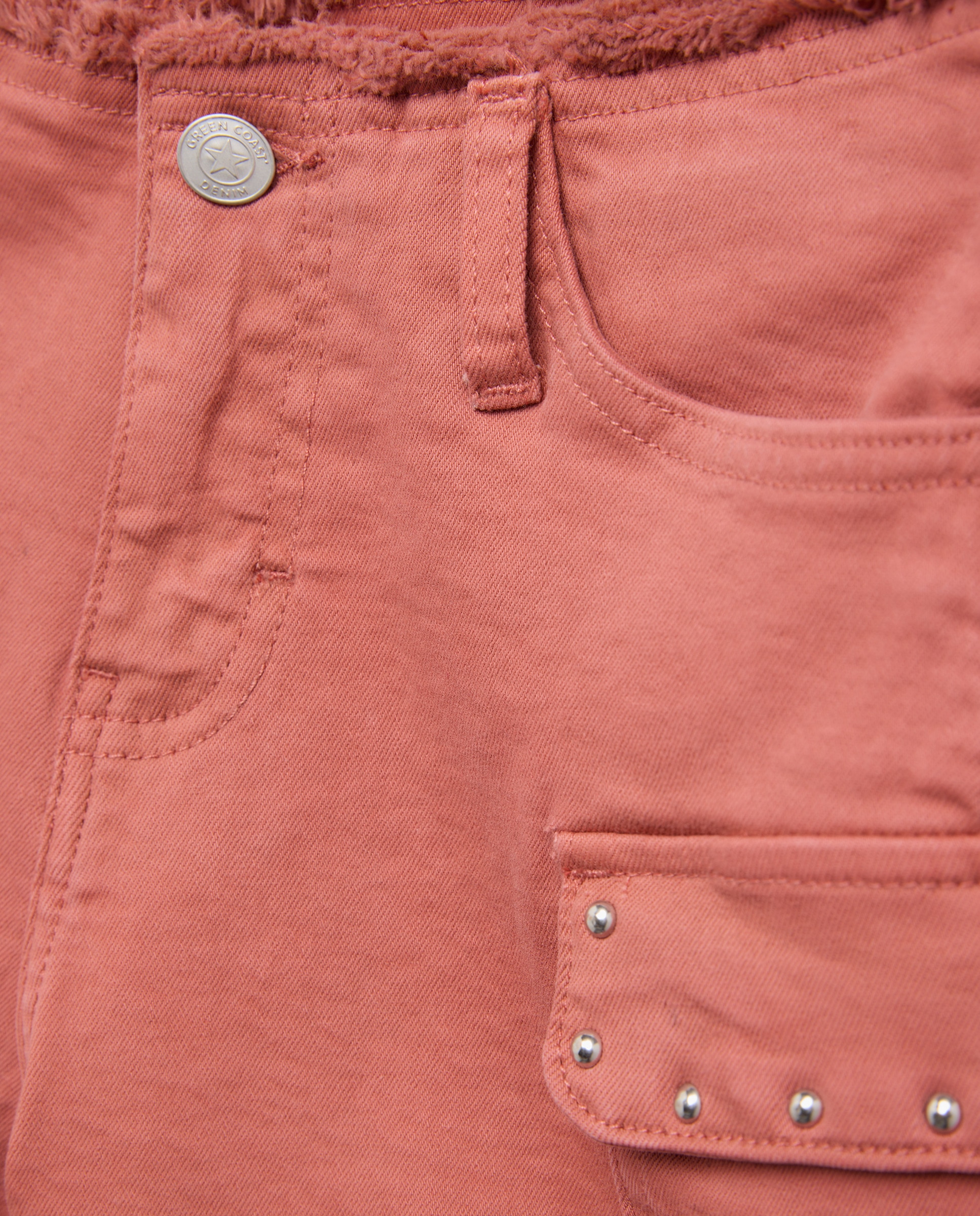 Calções Cargo Lisos Açafrão-5