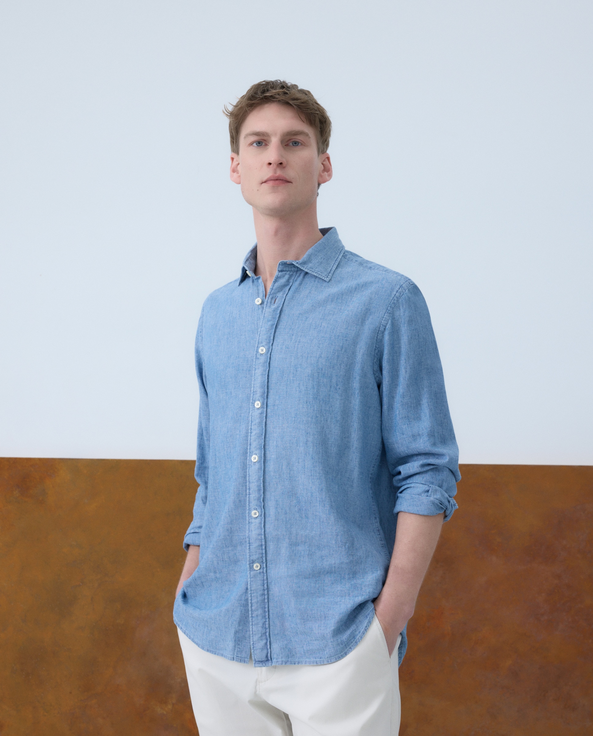 Imagen 0 de Camisa sport manga larga de hombre