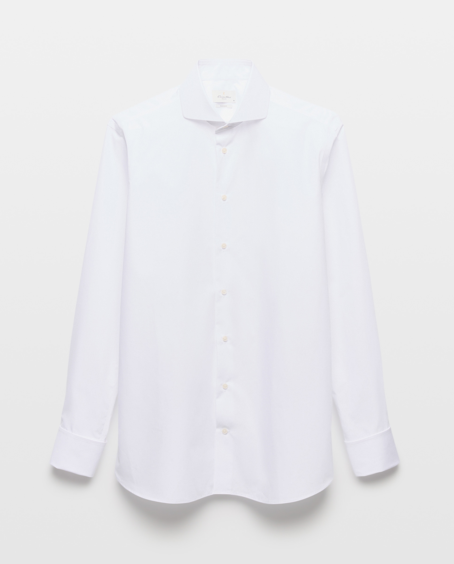 Camisa Clássica de Manga Comprida Non Iron Branco-5