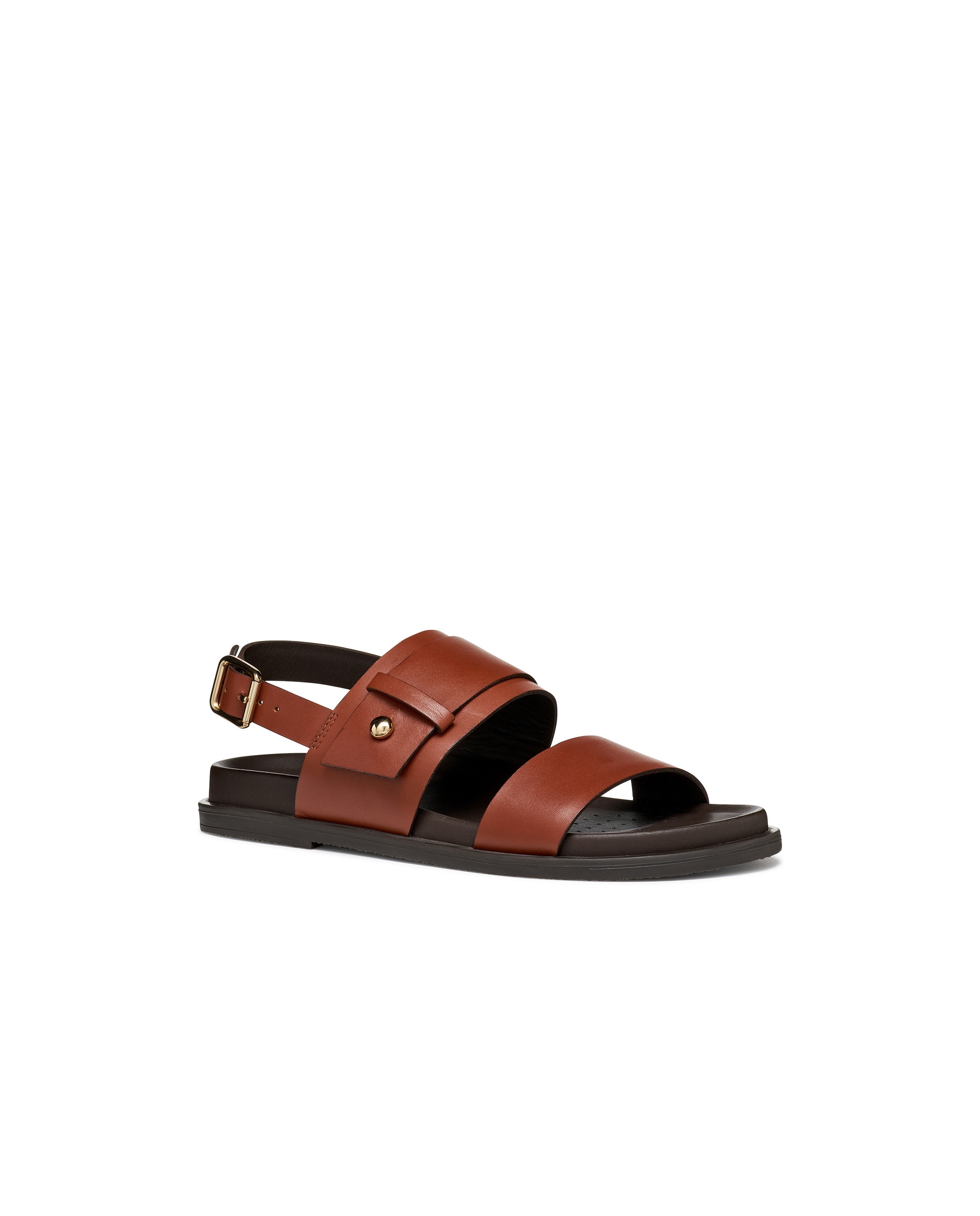 Sandália Plana Adelash Castanho-2