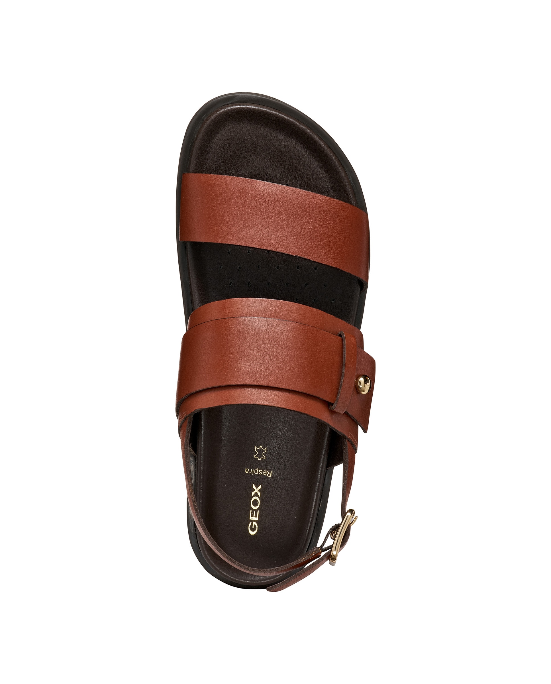 Sandália Plana Adelash Castanho-5