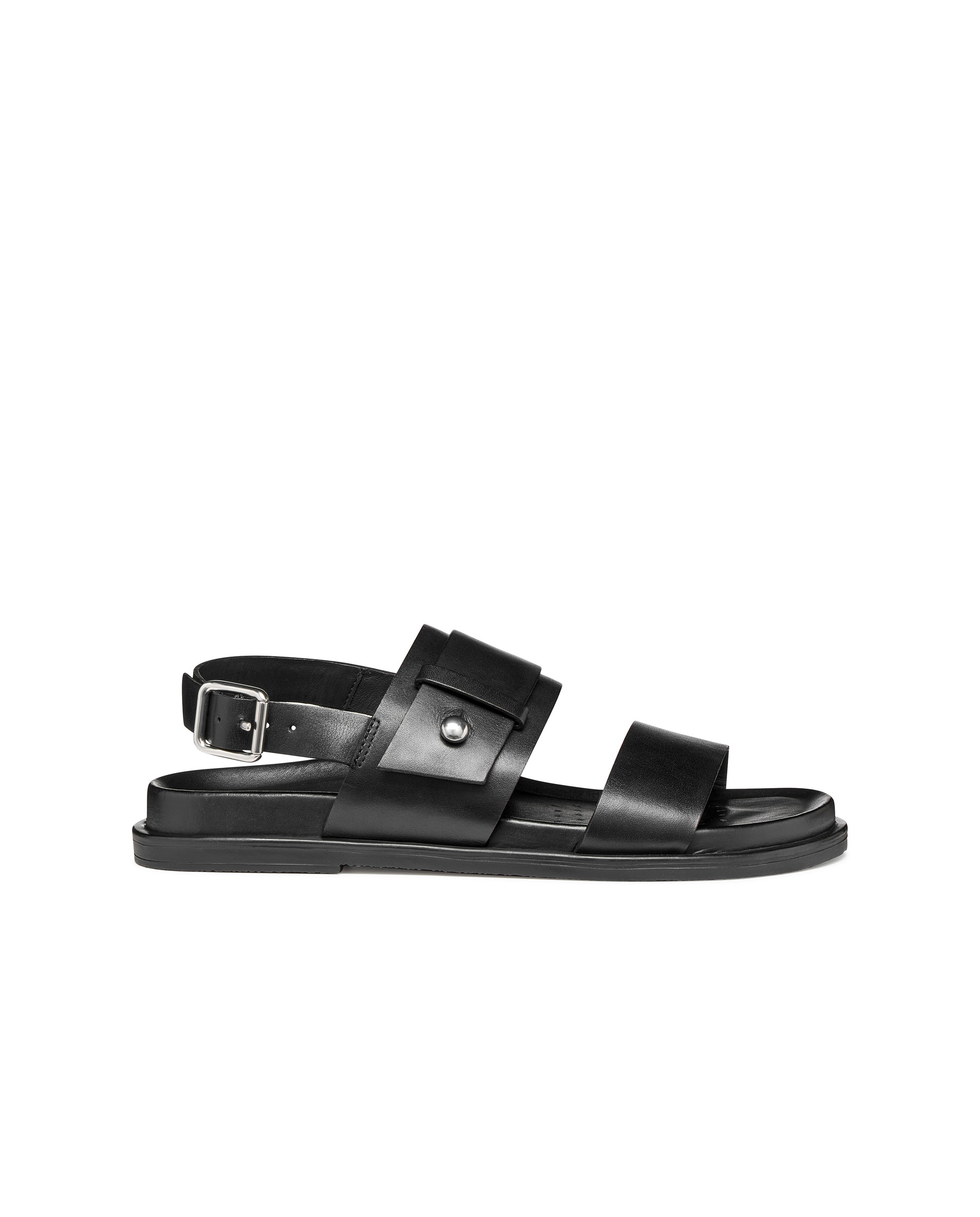 Sandália Plana Adelash Preto-1