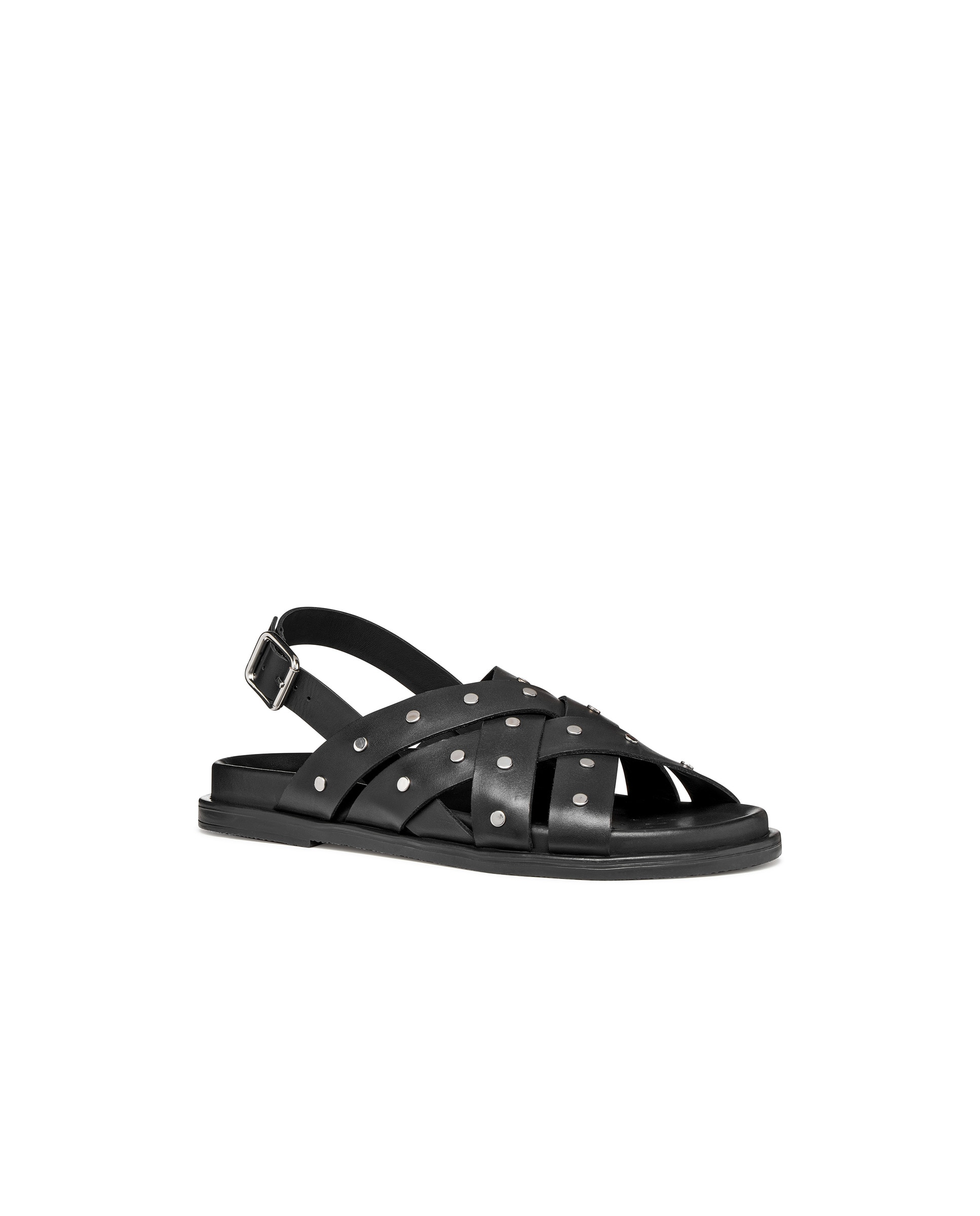 Sandália Plana Adelash Preto-5