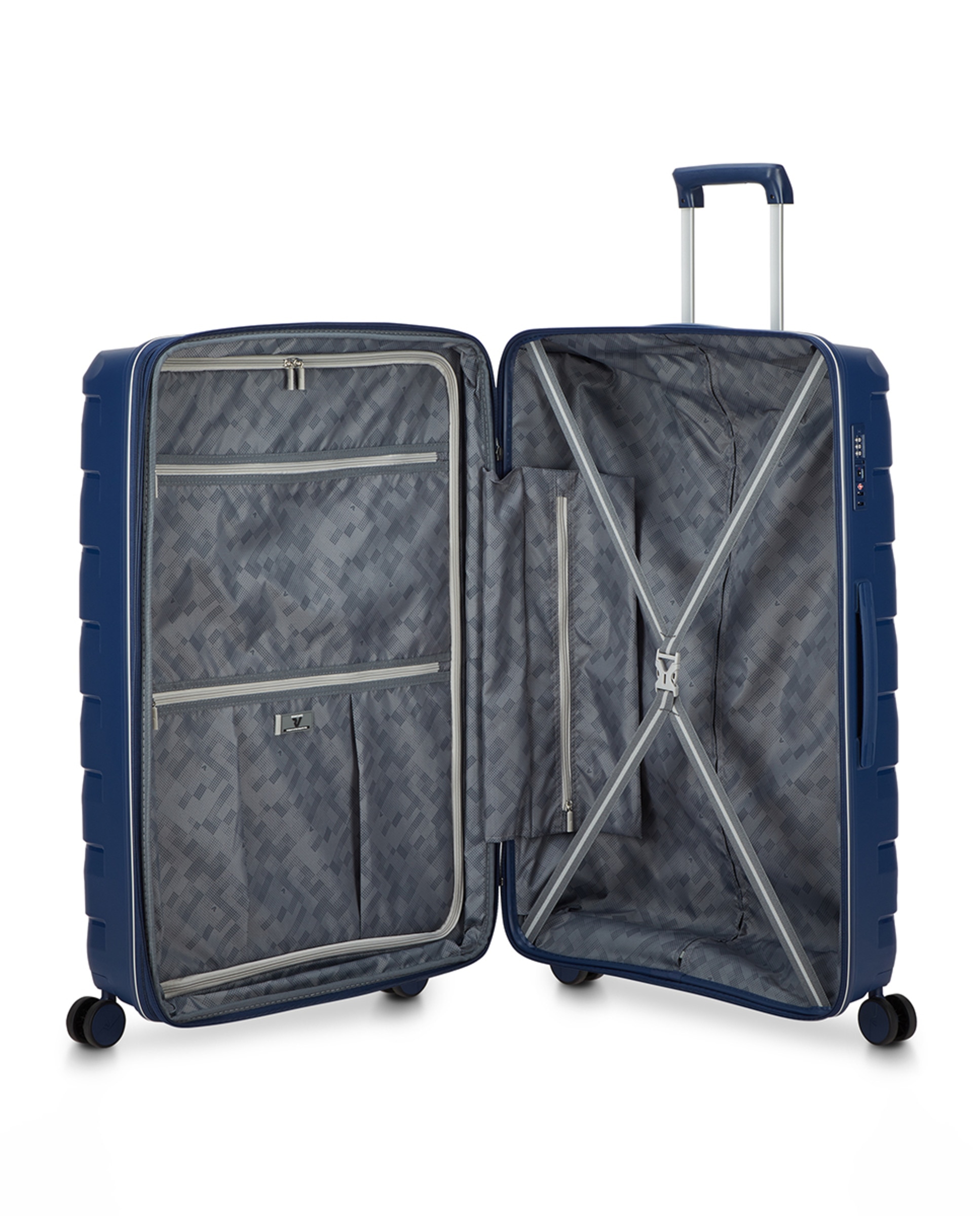 Trolley Grande Skyline 2.0 Expansível Rígido com Capacidade até 125 L Azul-marinho-3