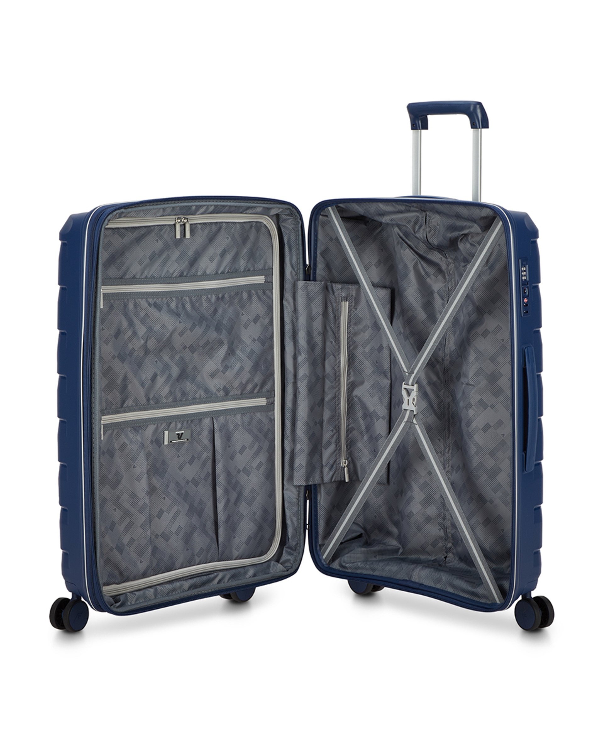 Trolley Médio Skyline 2.0 Expansível Rígido com Capacidade até 93 L Azul-marinho-3