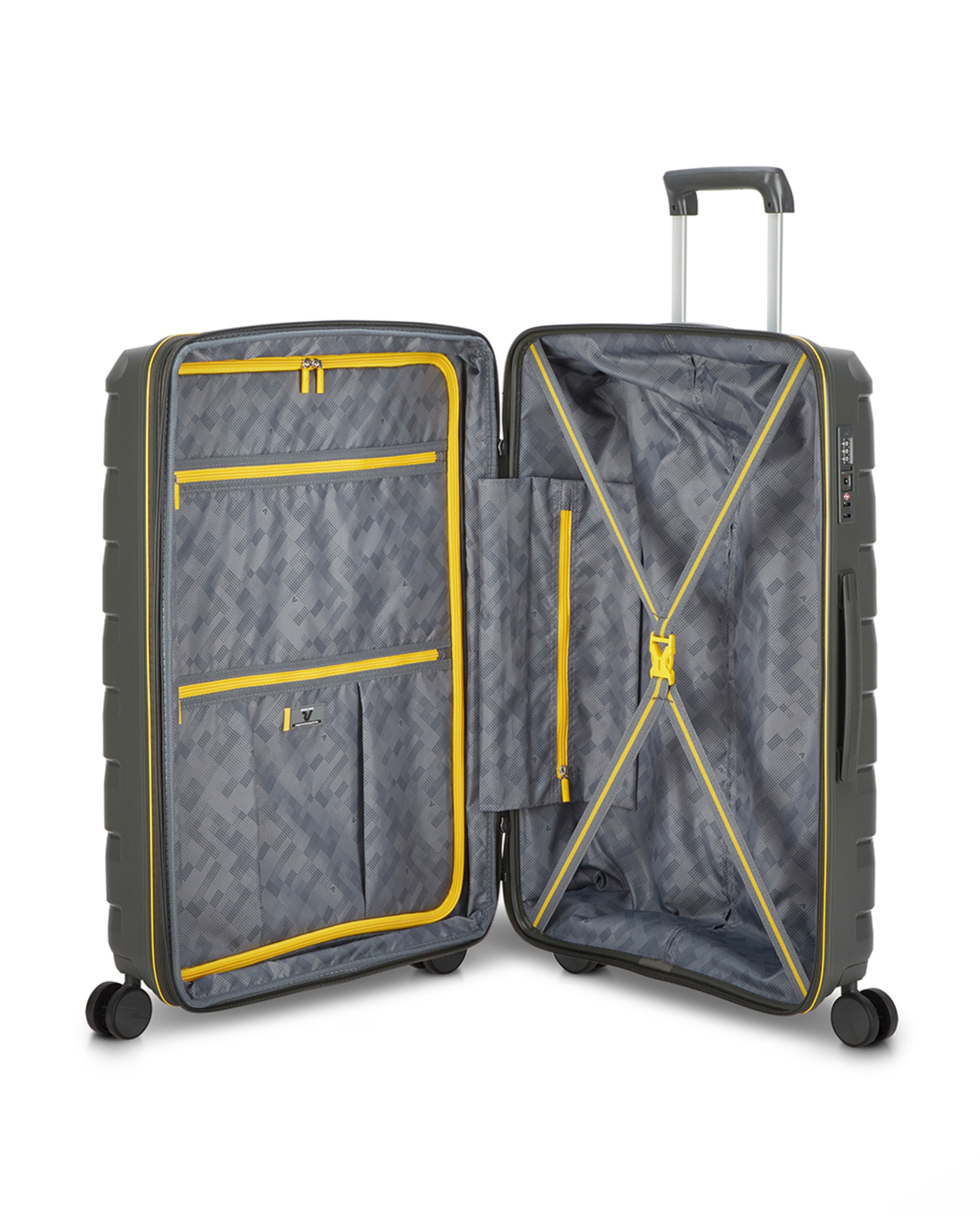 Trolley Médio Skyline 2.0 Expansível Rígido com Capacidade até 93 L Verde-militar-3