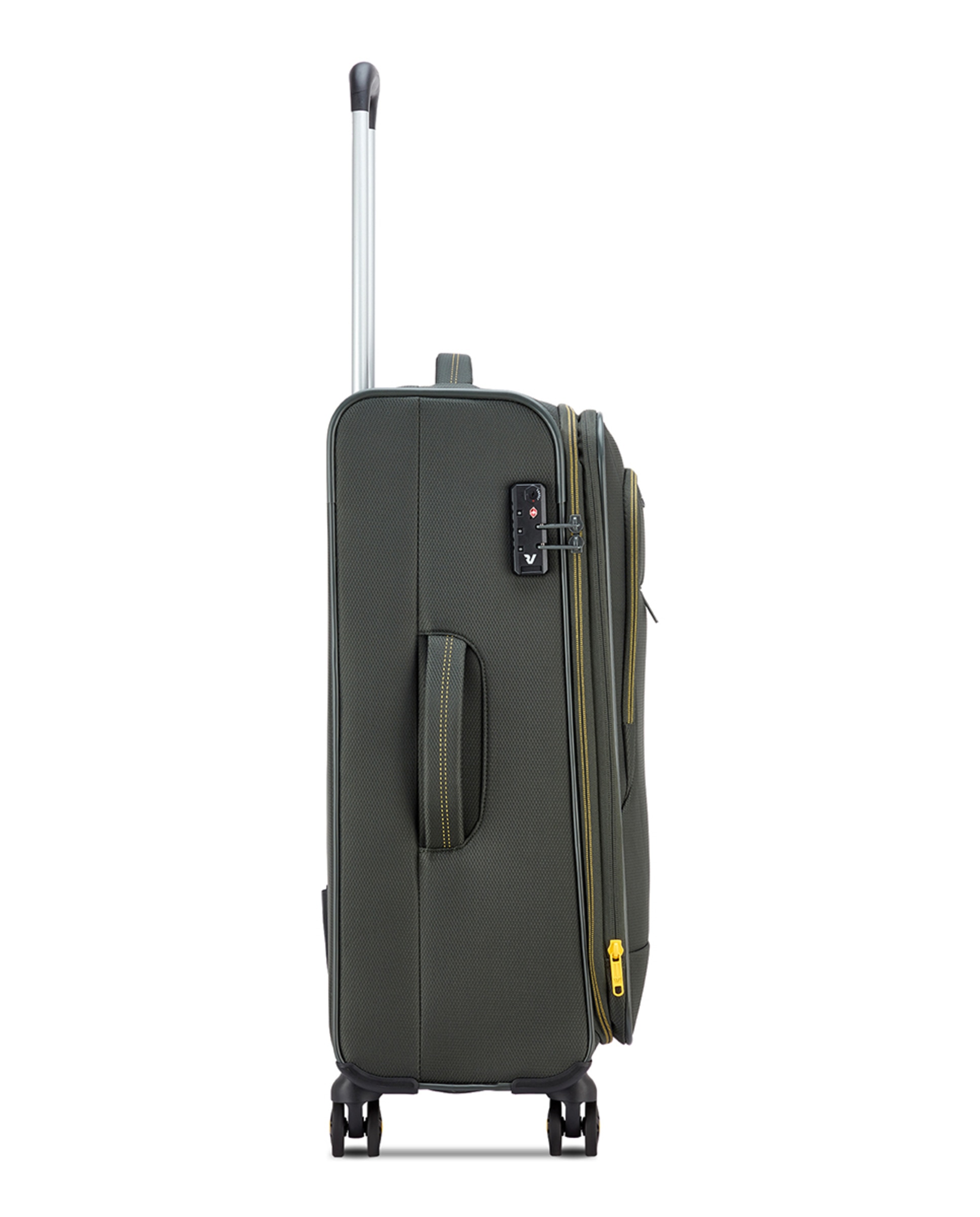 Trolley Médio Flyover Flexível e Expansível com Capacidade até 78 L Verde-militar-4