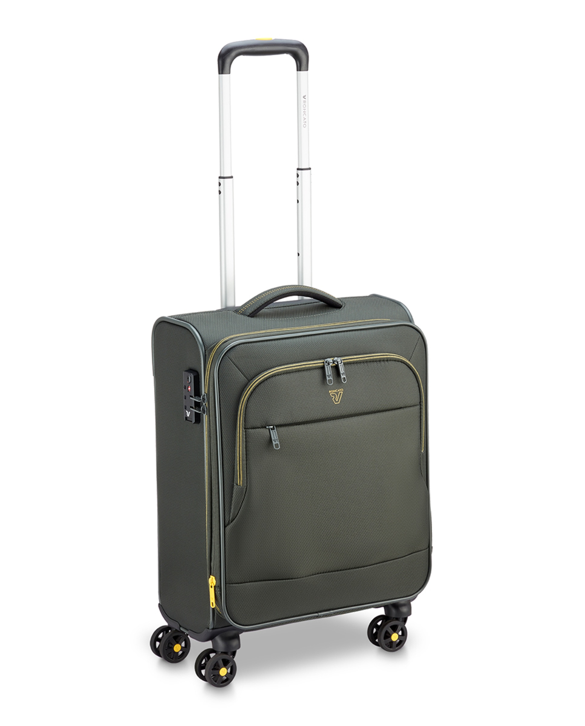 Trolley de Cabine Flyover Flexível e Expansível com Capacidade até 47 L Verde-militar-7