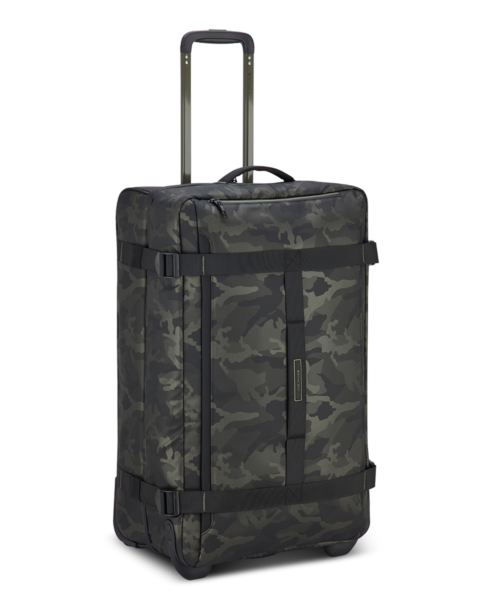 Mala Tipo Trolley Médio de Poliéster - 73 L Verde-9