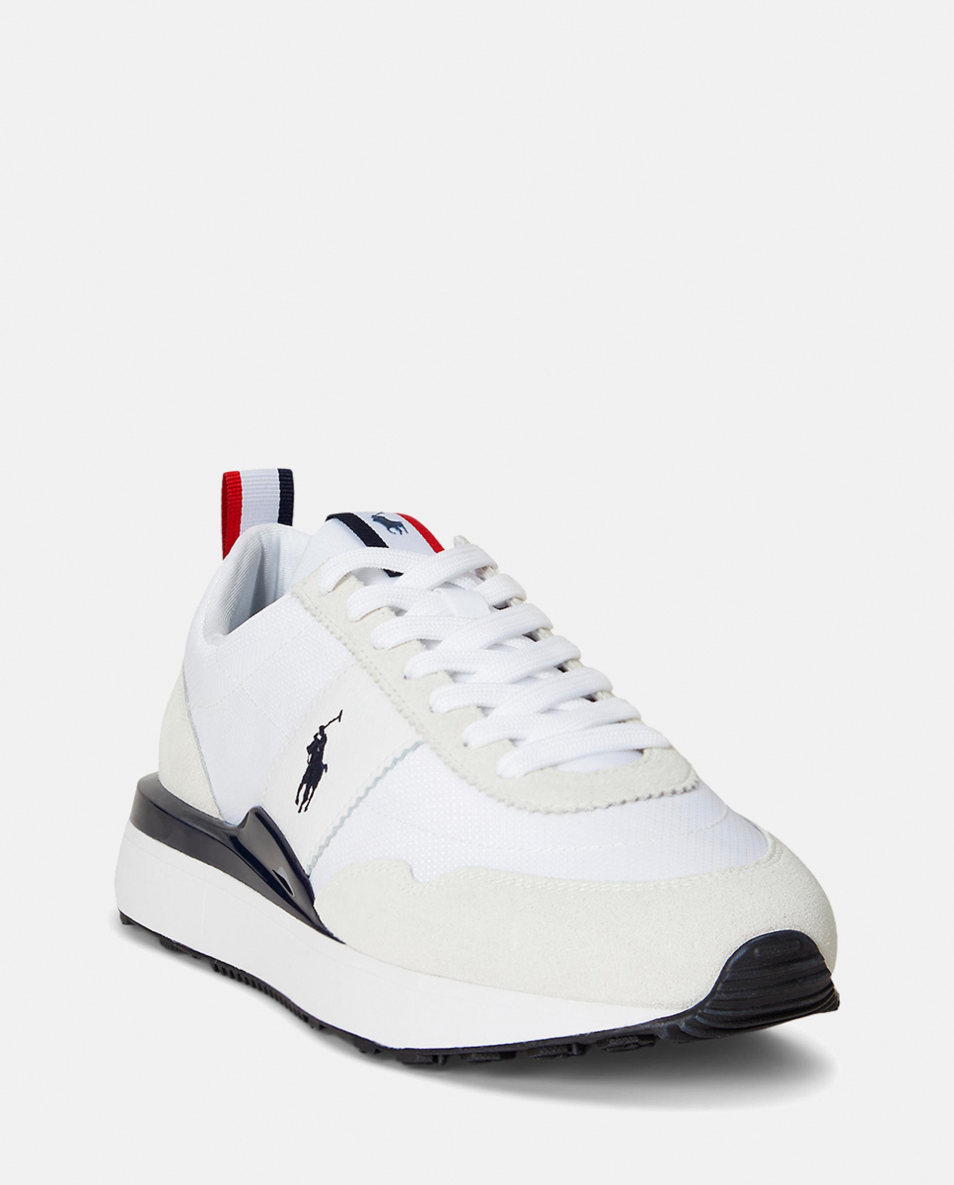 Sapatilhas Baixas Train 89 Tipo Running em Pele Branco-4