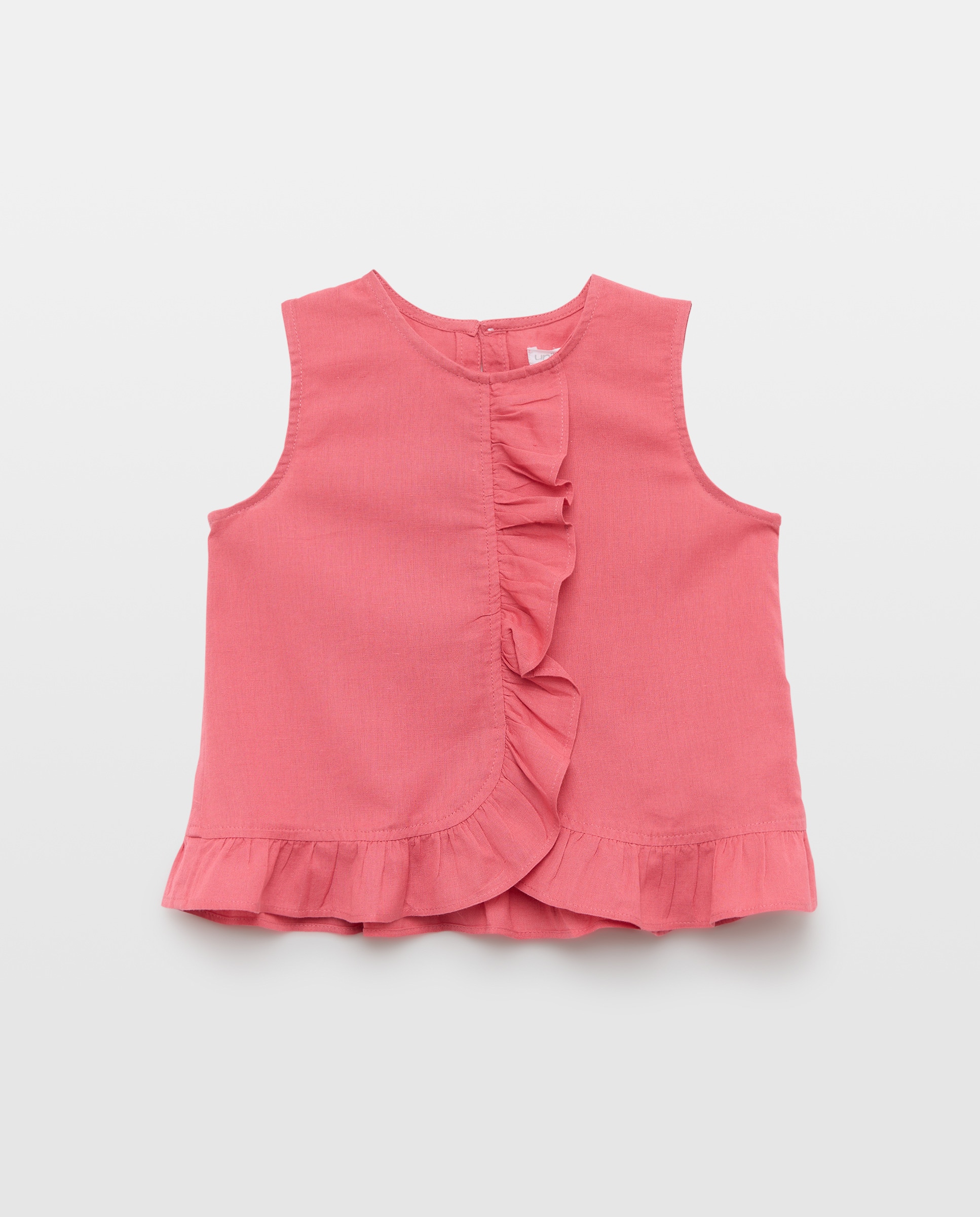 Imagen 0 de Blusa niña con volante delantero