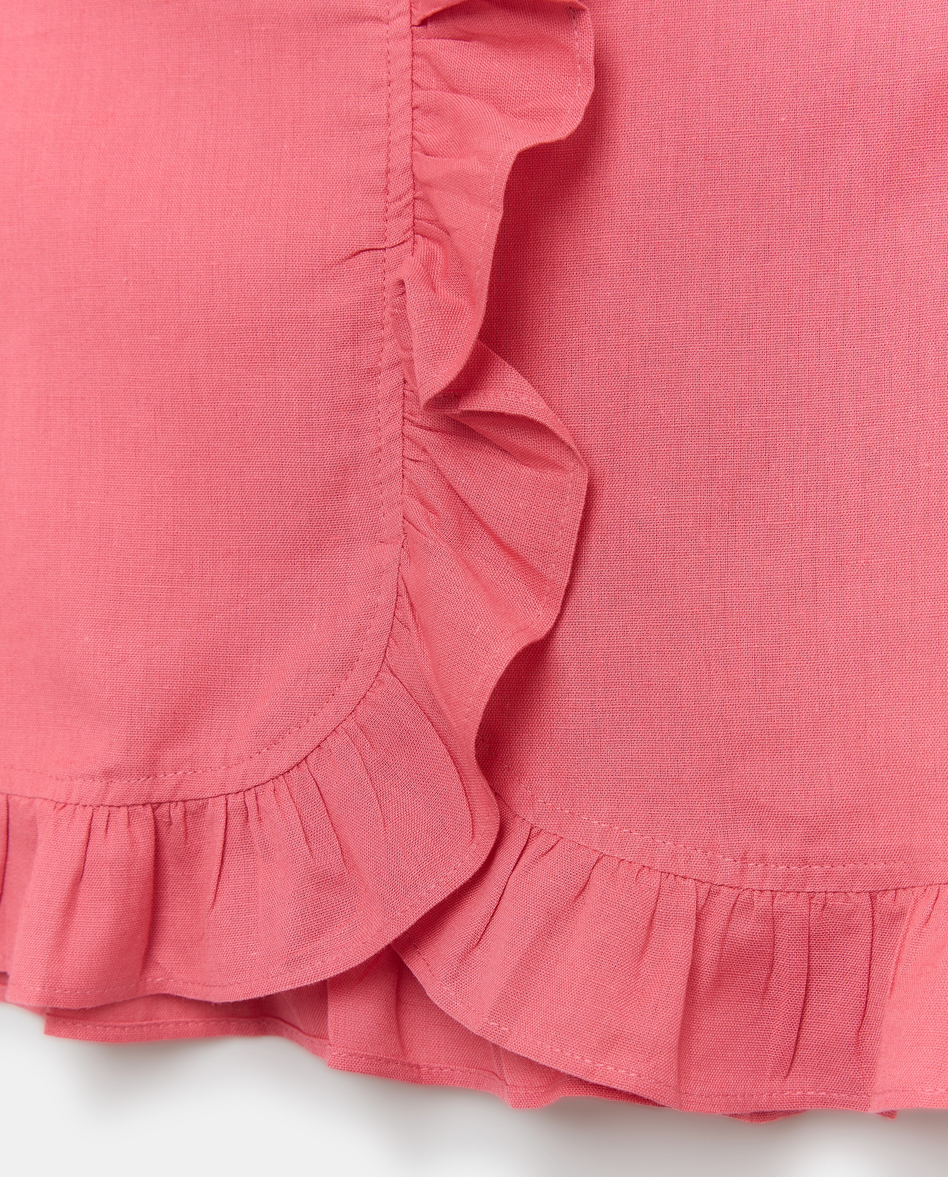 Blusa niña con volante delantero Buganvilla-3