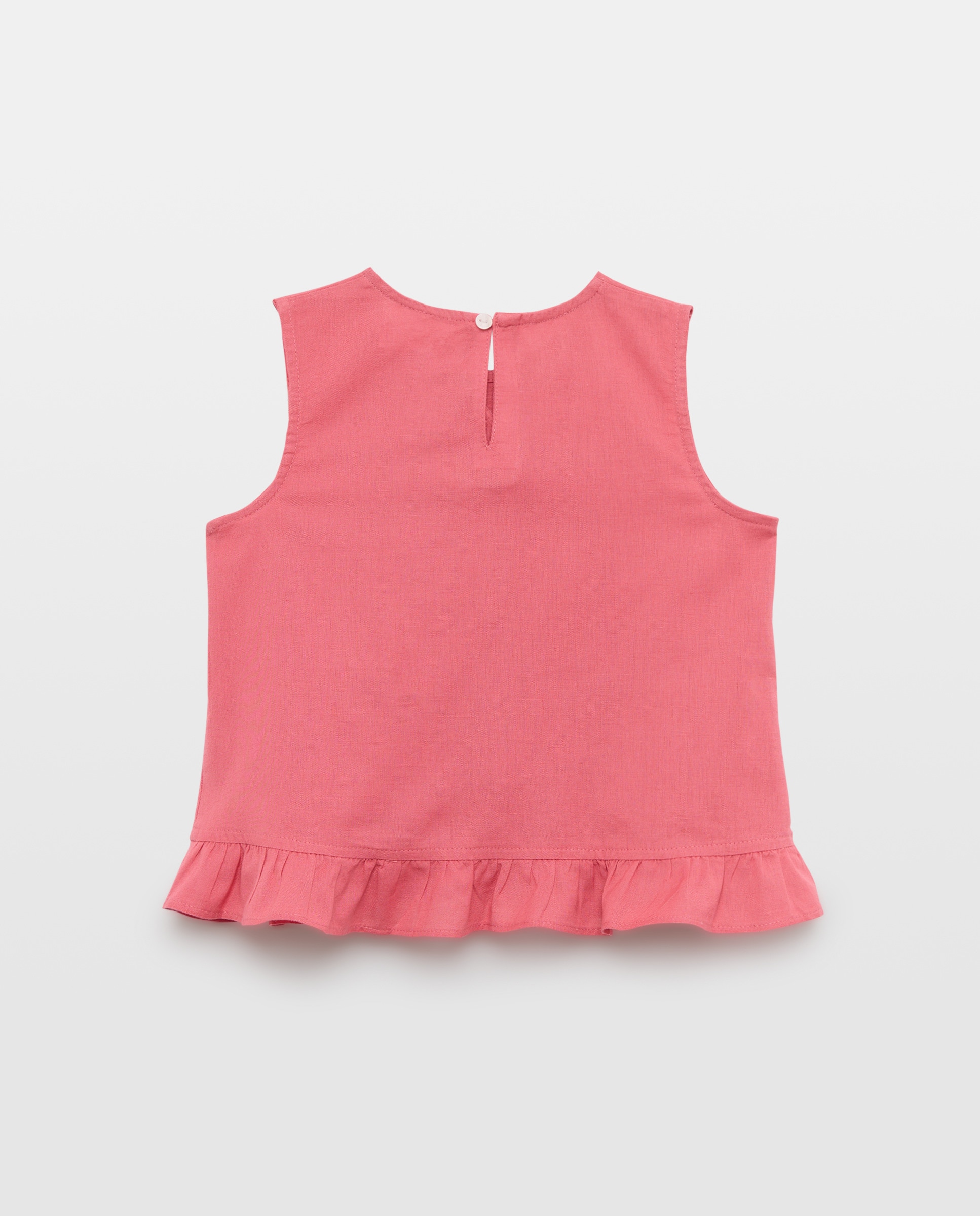 Blusa niña con volante delantero Buganvilla-2