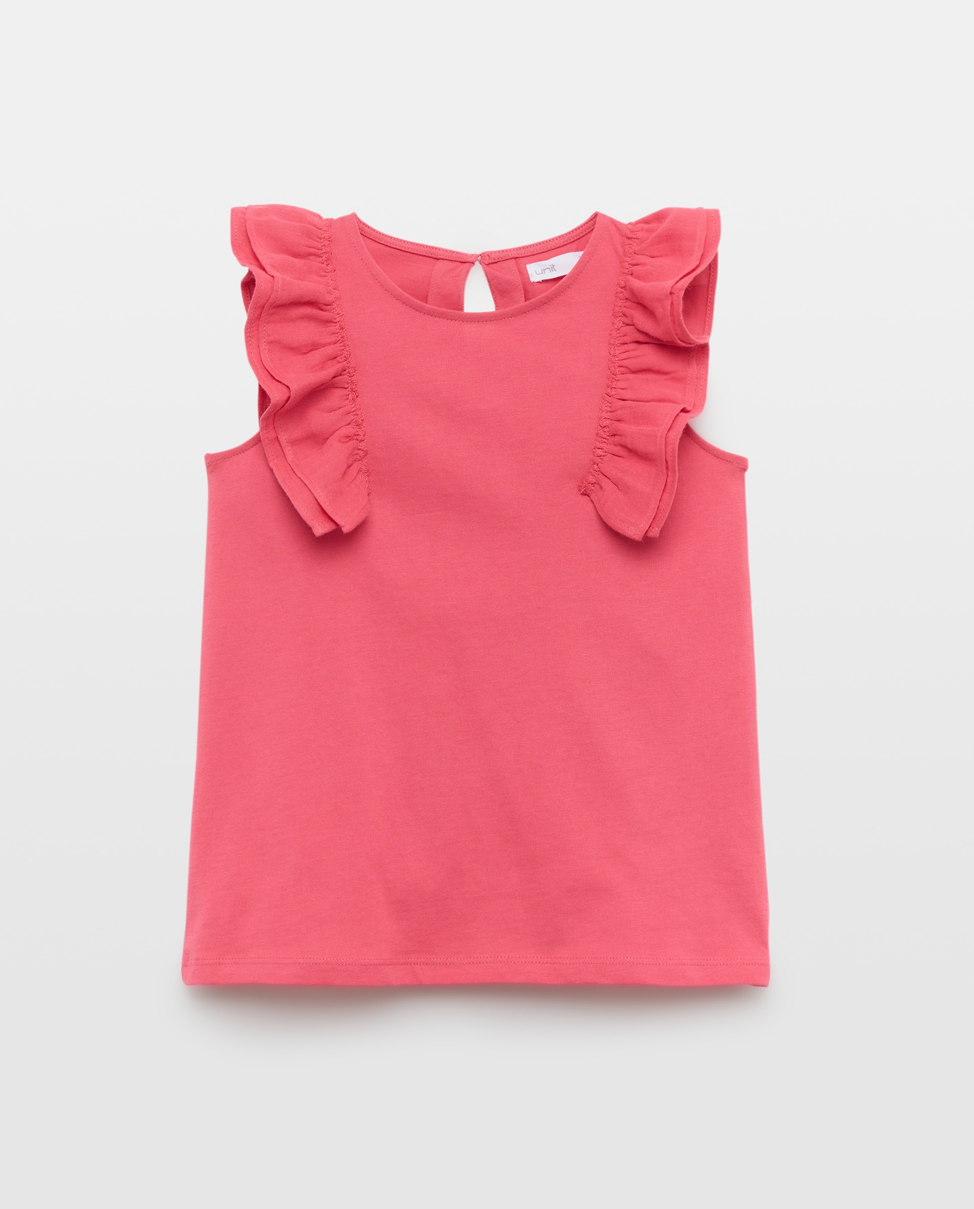 Imagen 0 de Camiseta niña con volante de gasa