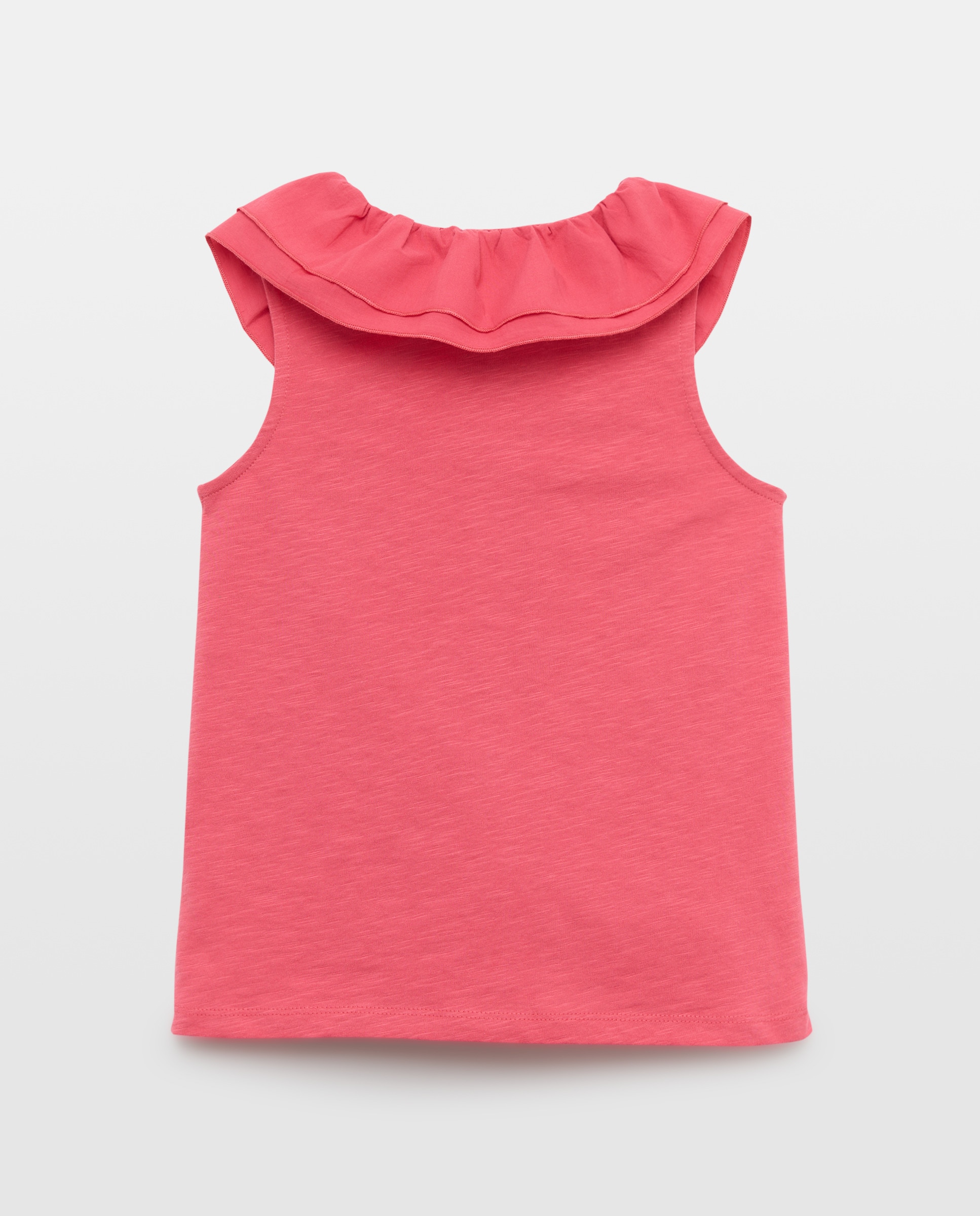 Camiseta niña con cuello doble 630 Coral-2