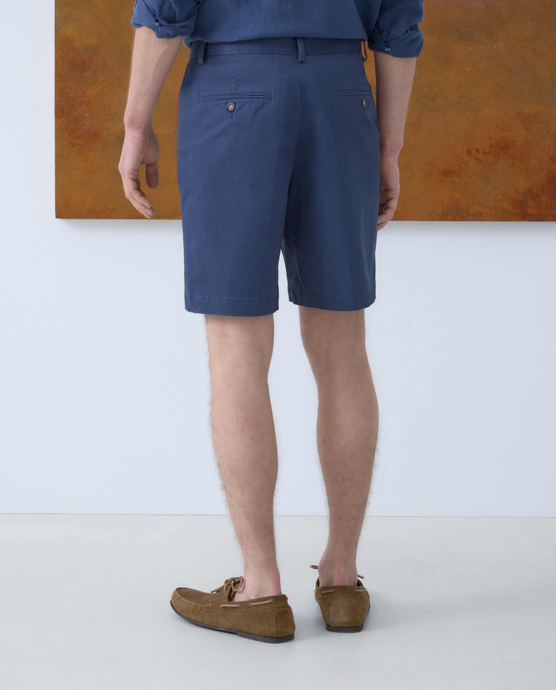 Bermudas de homem Azul-marinho-3