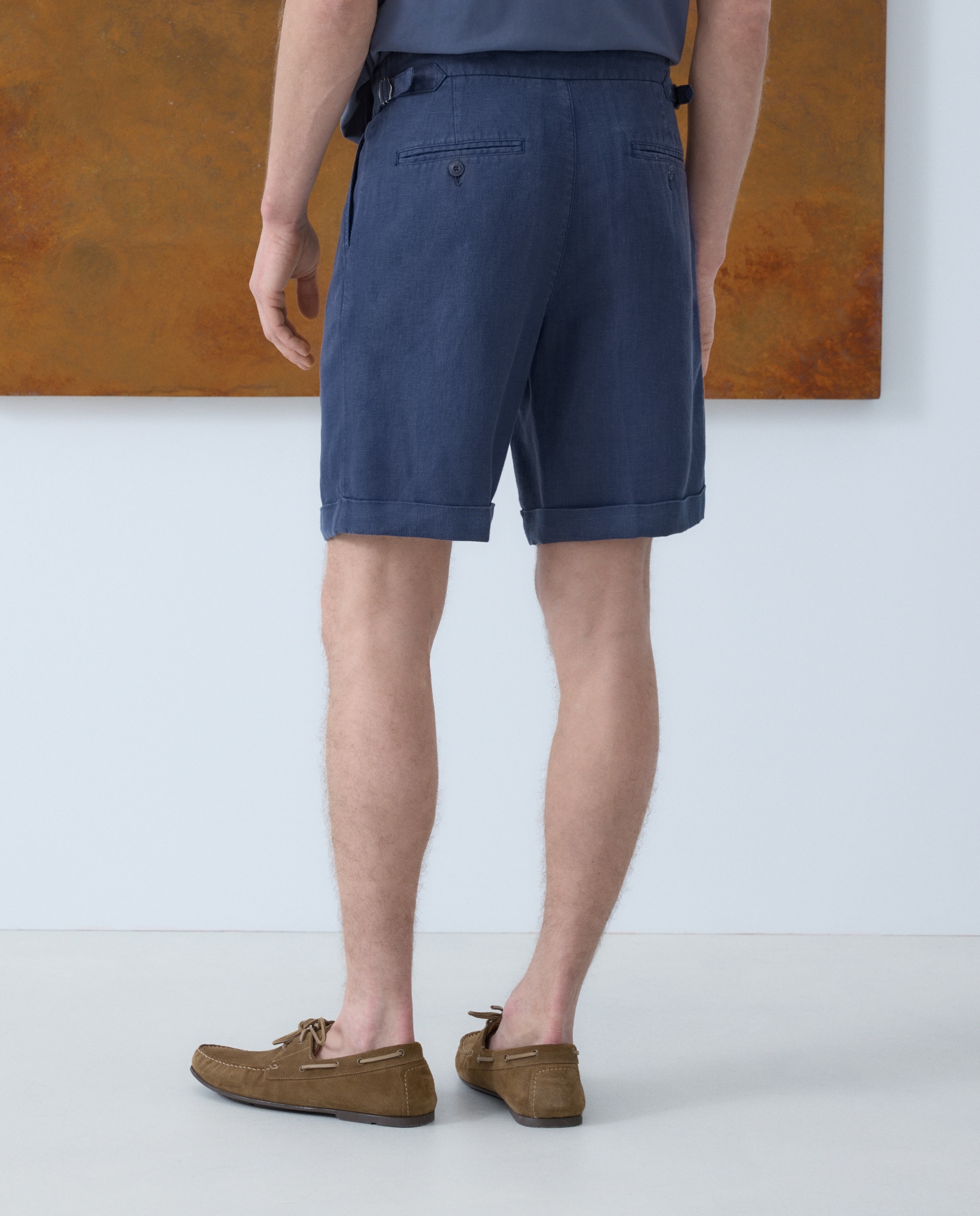 Bermudas de homem Azul-marinho-3