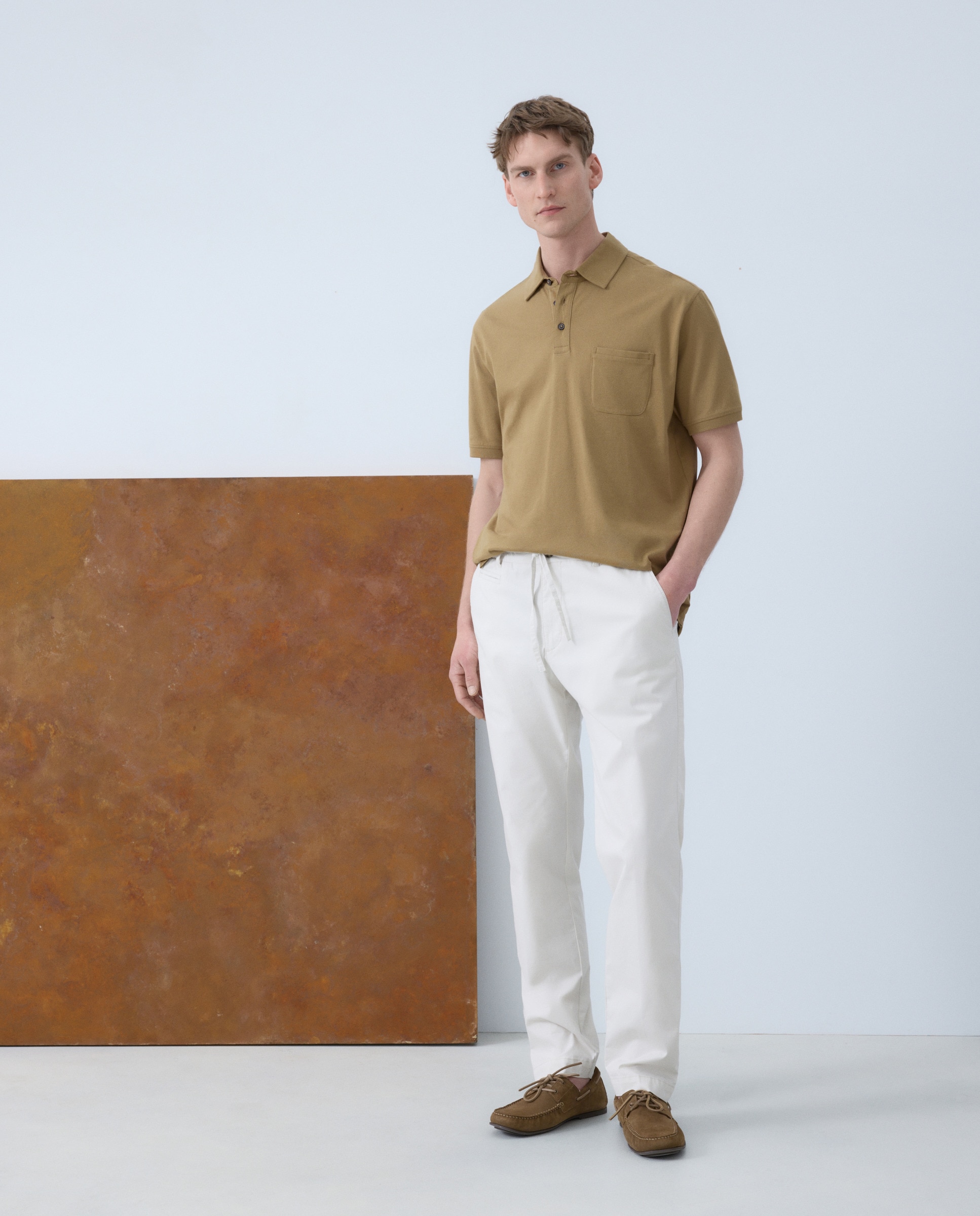 Imagem 0 de Polo Piqué de Algodão Pima com Manga Curta