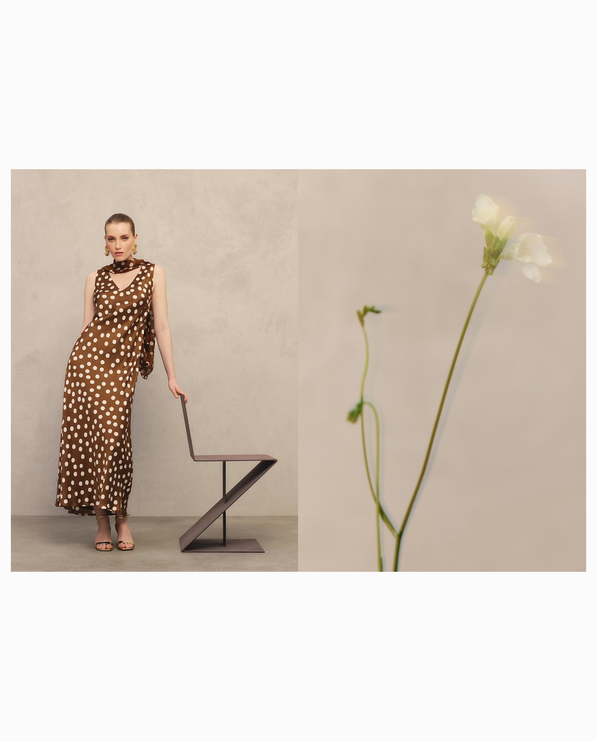 Imagem 0 de Vestido às Bolinhas com Capelina