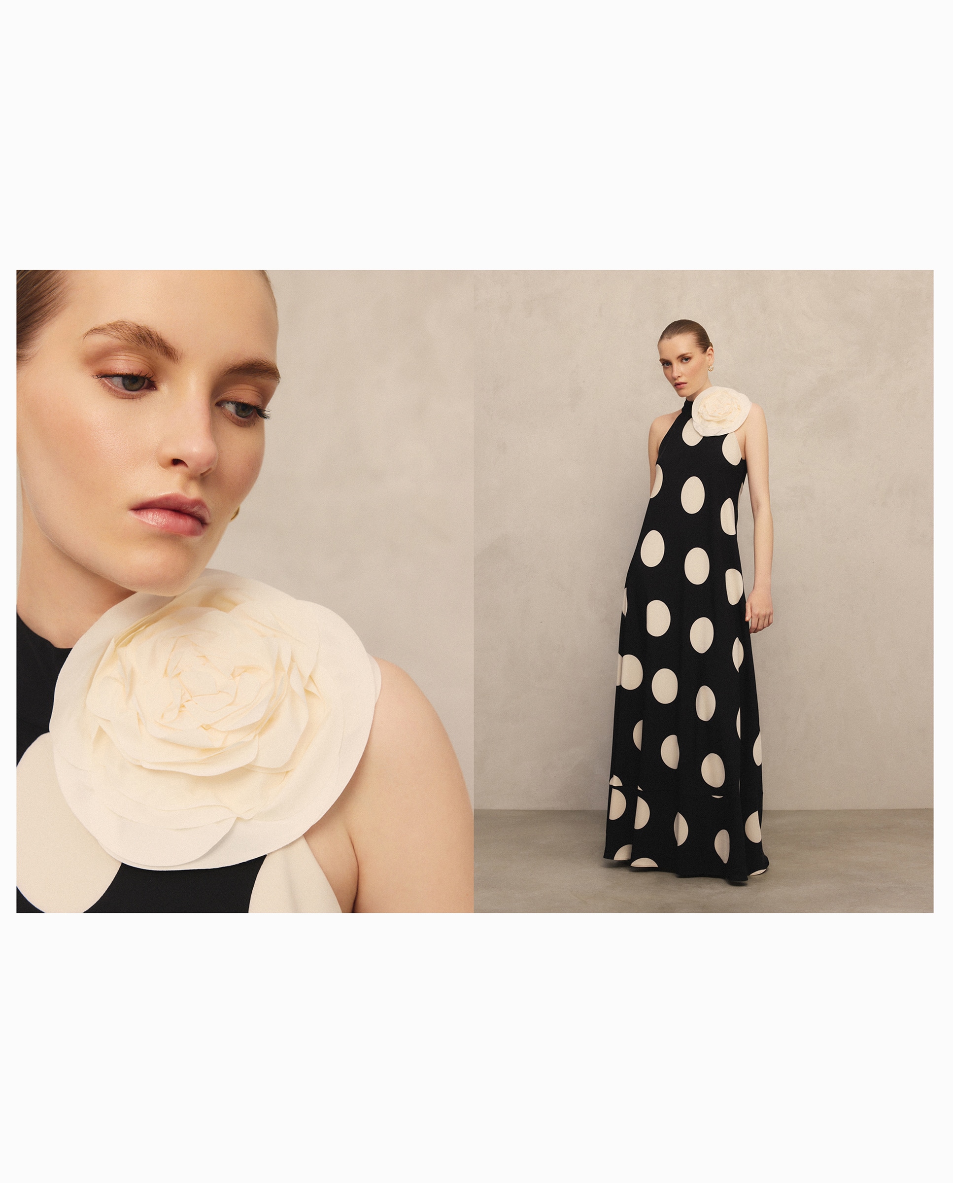 Imagem 0 de Vestido Halter com Flor Grande