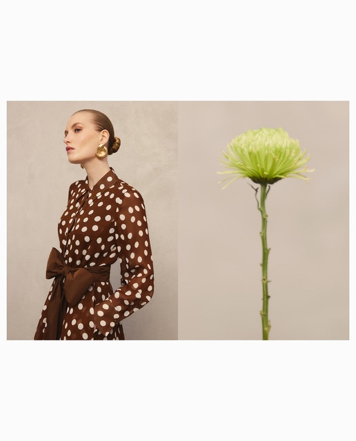 Imagem 0 de Vestido Camiseiro às Bolinhas