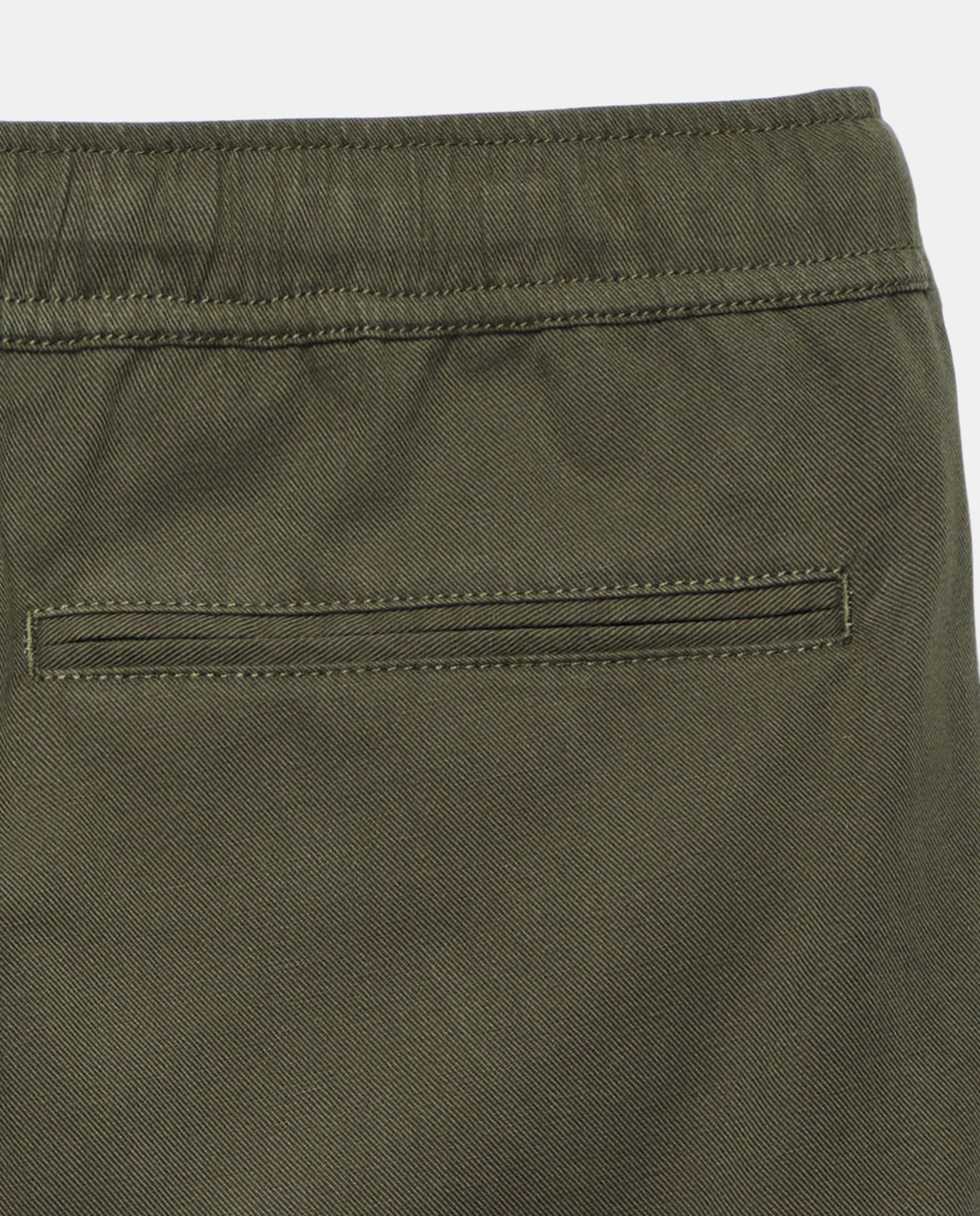 Bermuda hombre cargo con lino 530 Verde oscuro-5