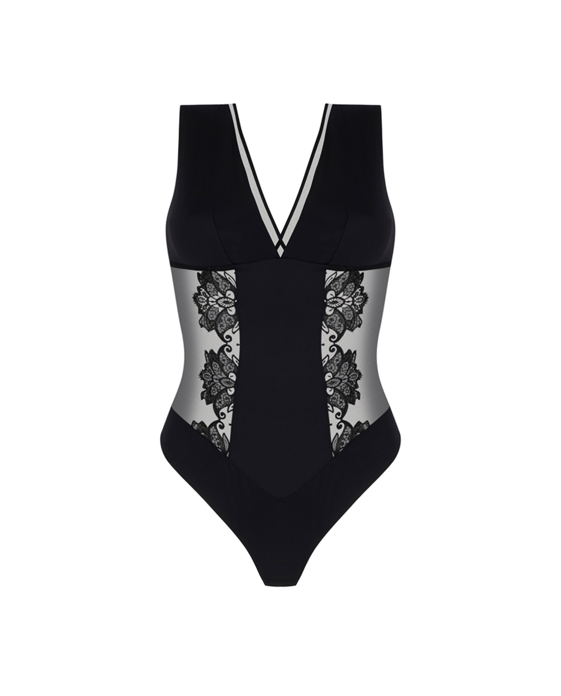 Body com renda Preto-5
