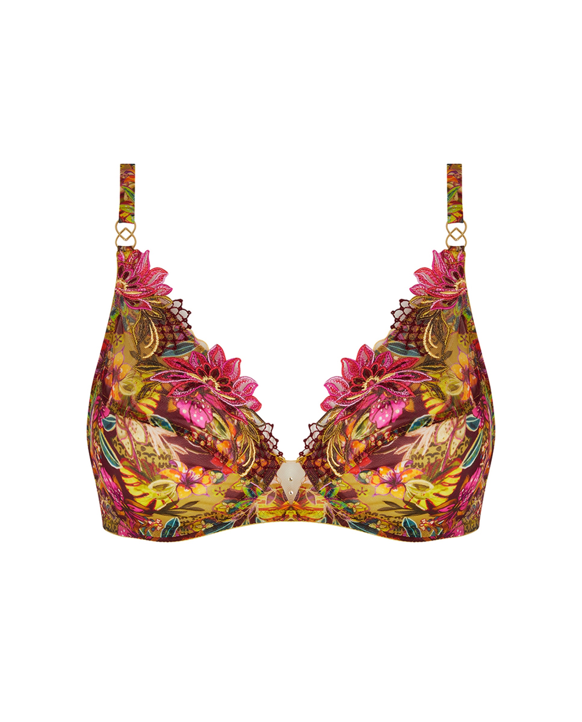 Soutien Triangular sem Enchimento Fúcsia-5