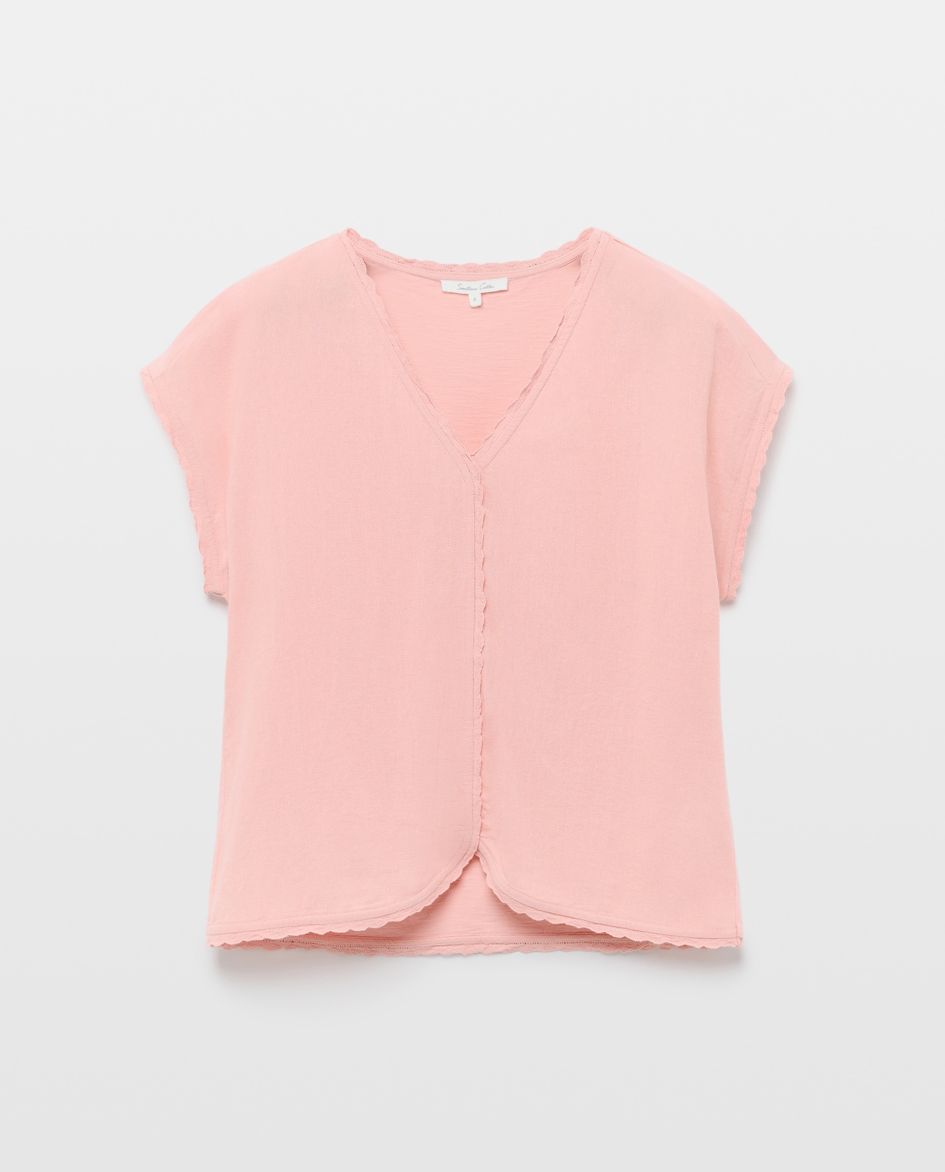 T-shirt lisa combinada Laranja-queimado-1