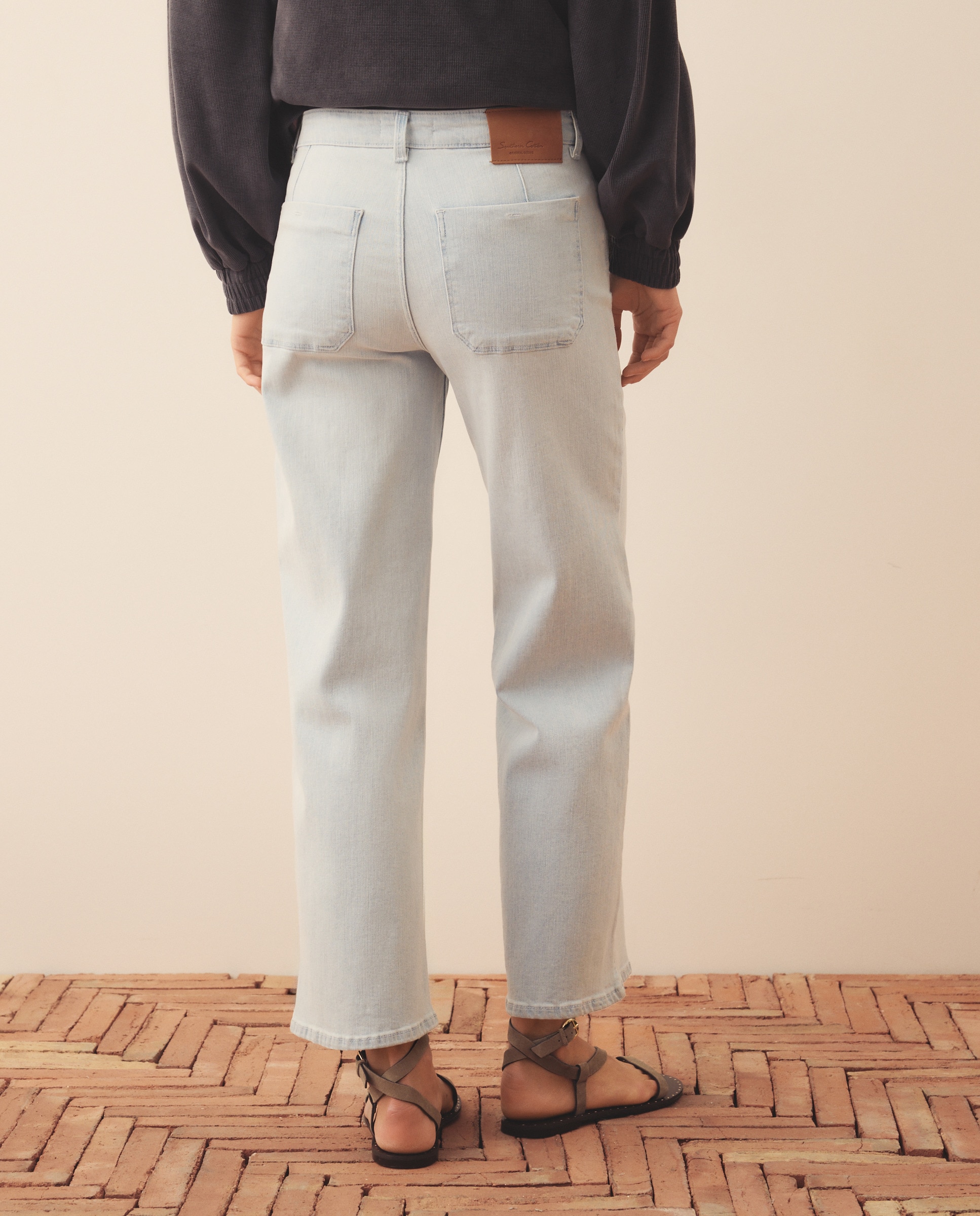 Jeans de 5 Bolsos Cerúleo-3