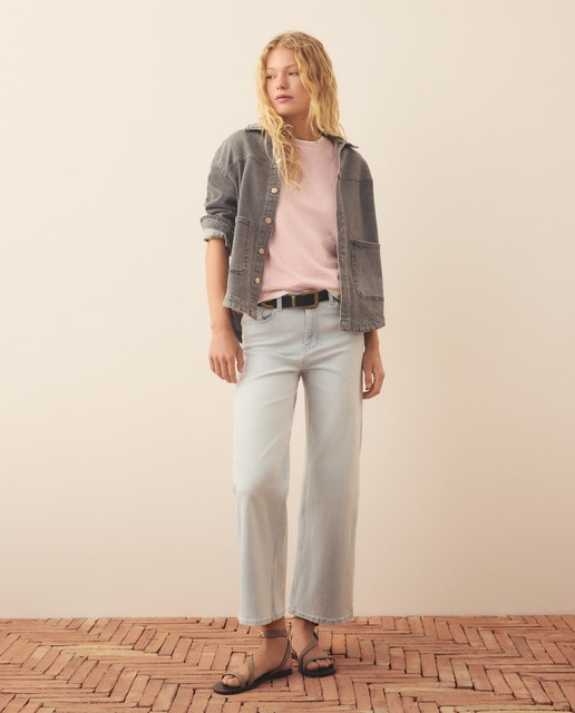 Imagen 0 de Pantalón 5 bolsillos denim de mujer