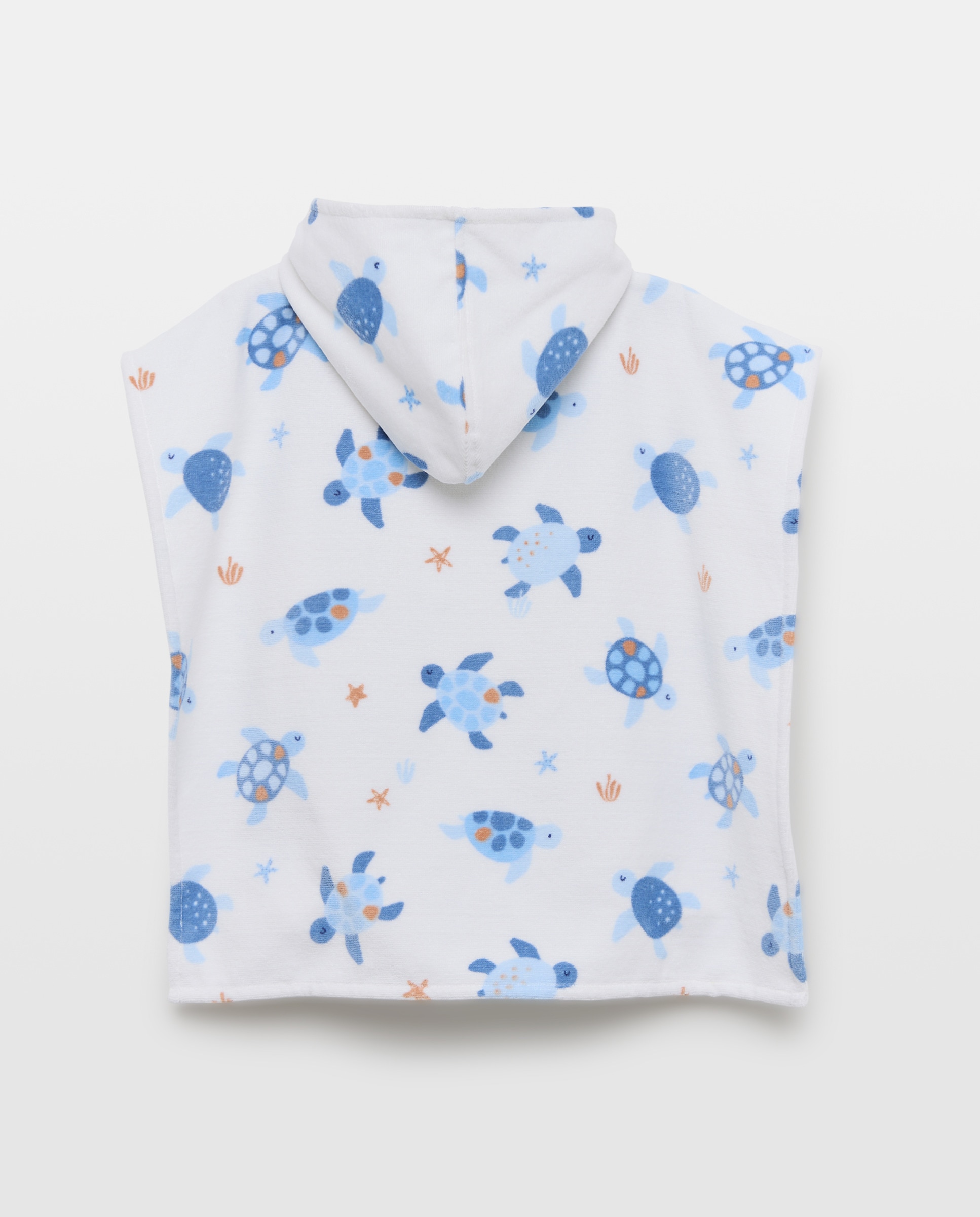 Capa de Banho Estampada de Bebé Branco-2