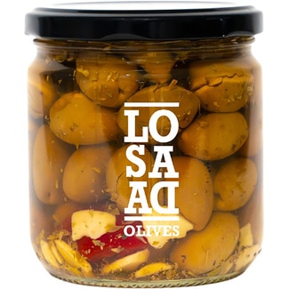 aceitunas pico limón partidas tarro 345 g neto escurrido - Losada
