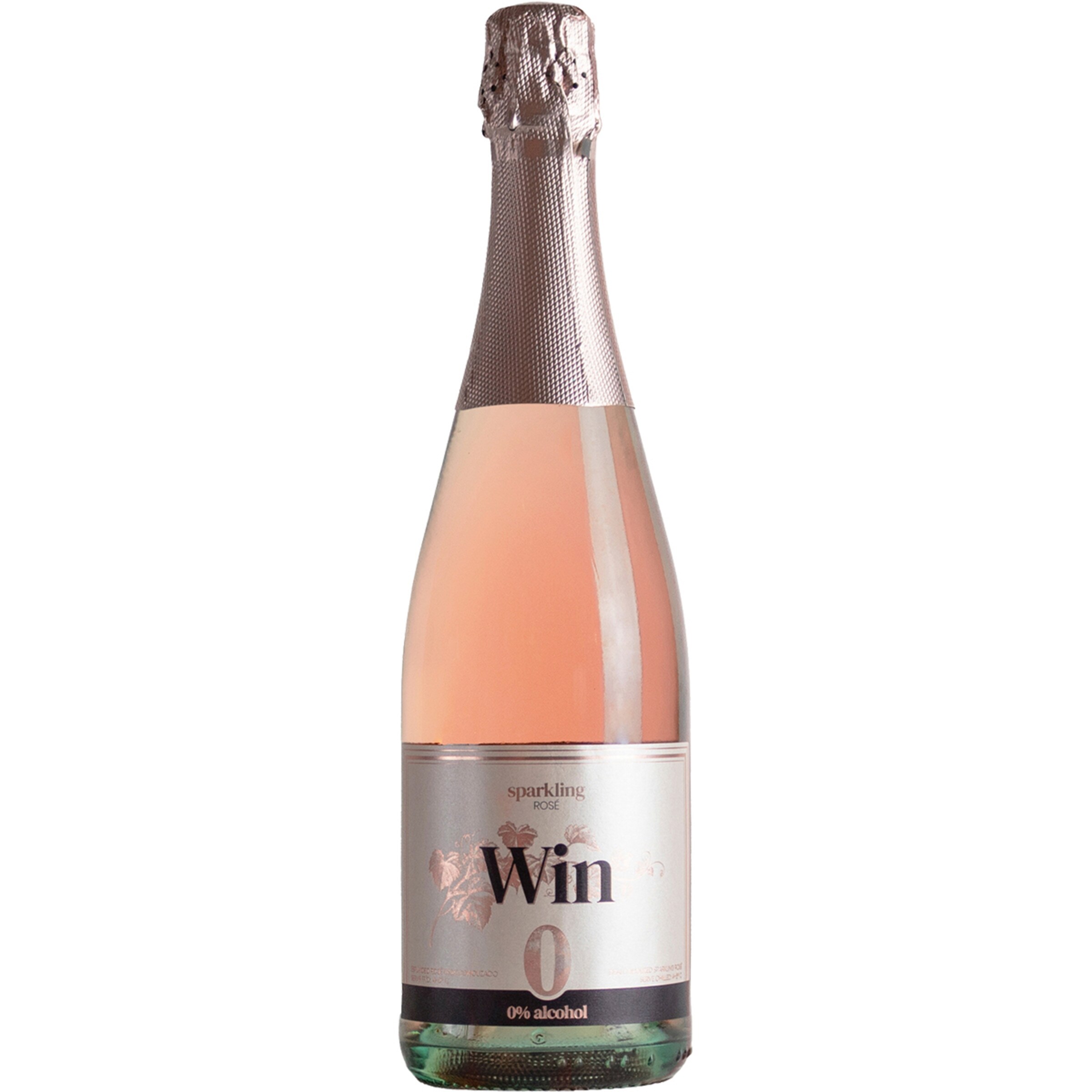 vino rosado sparkling 0.0 alcohol botella 75 cl