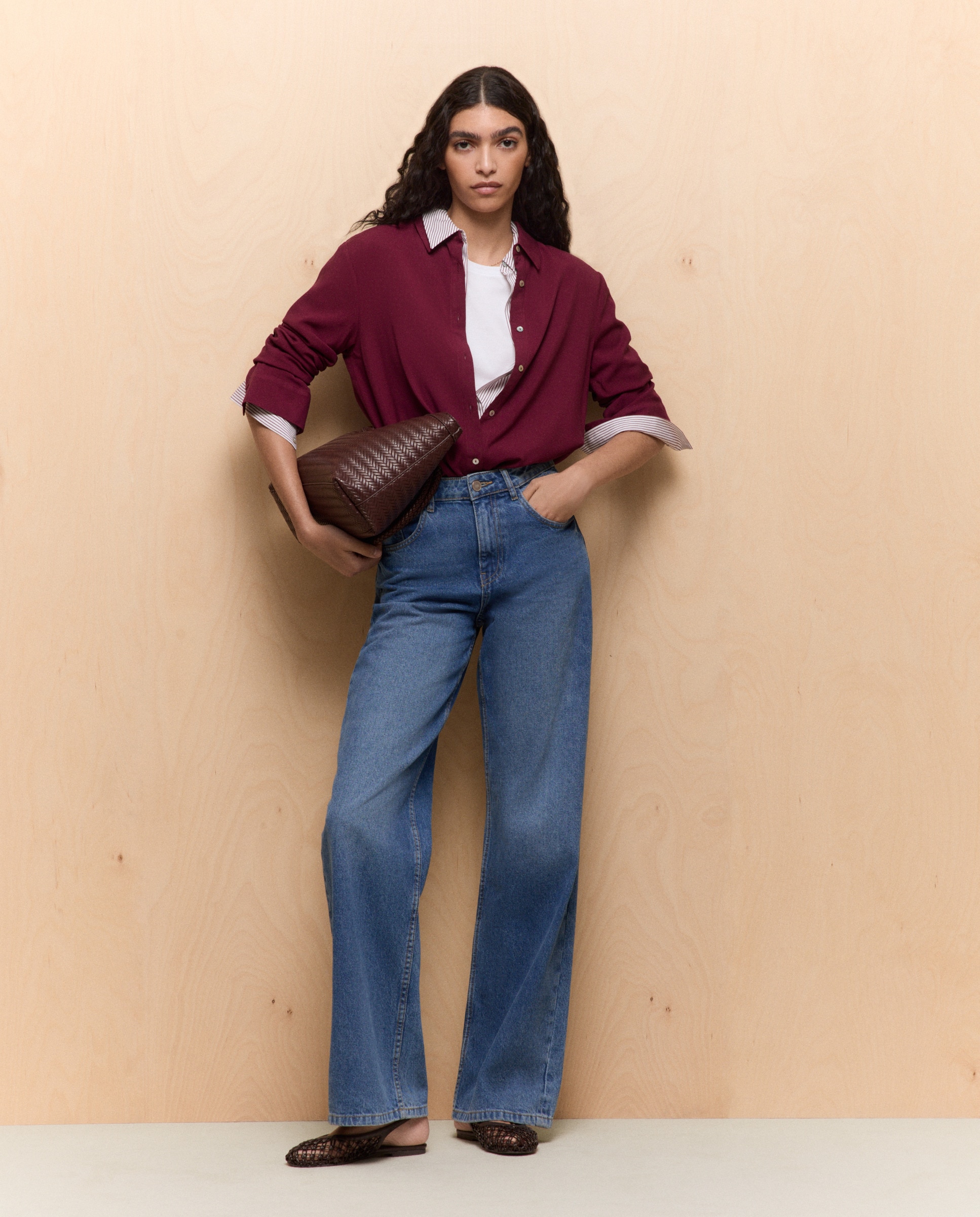 Imagem 0 de Camisa de Viscose com Manga Comprida