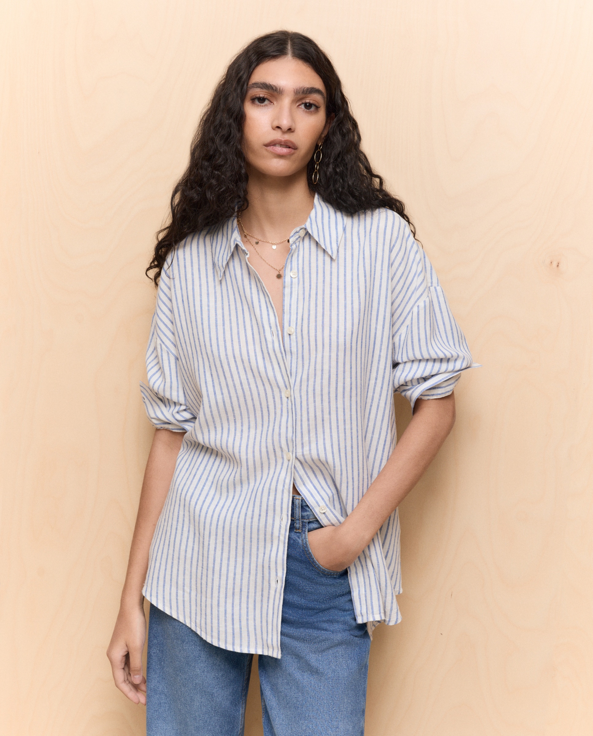 Imagem 0 de Camisa Lisa de Manga Comprida