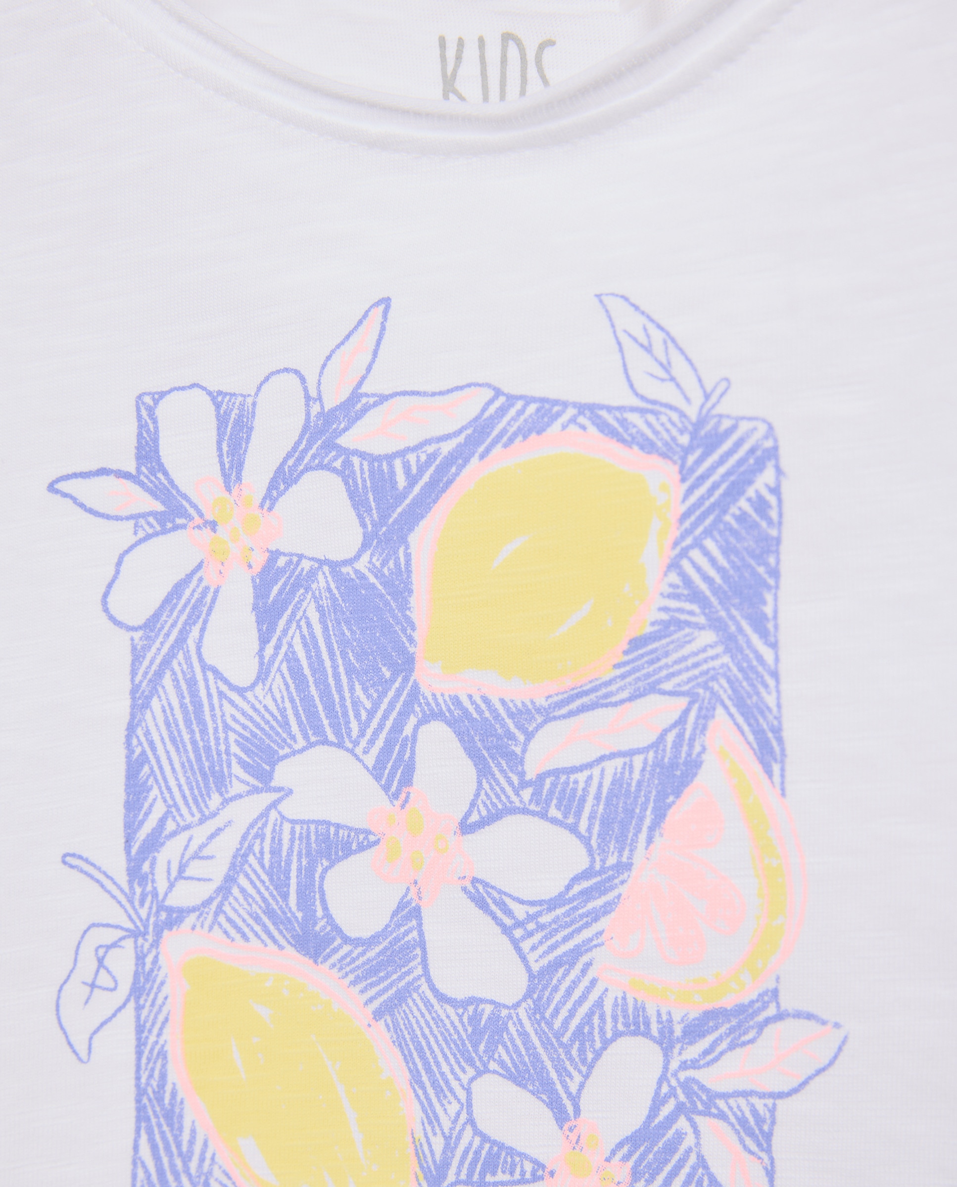 T-shirt de Alças com Mini Folho na Cava Kids El Corte Inglés Branco-5