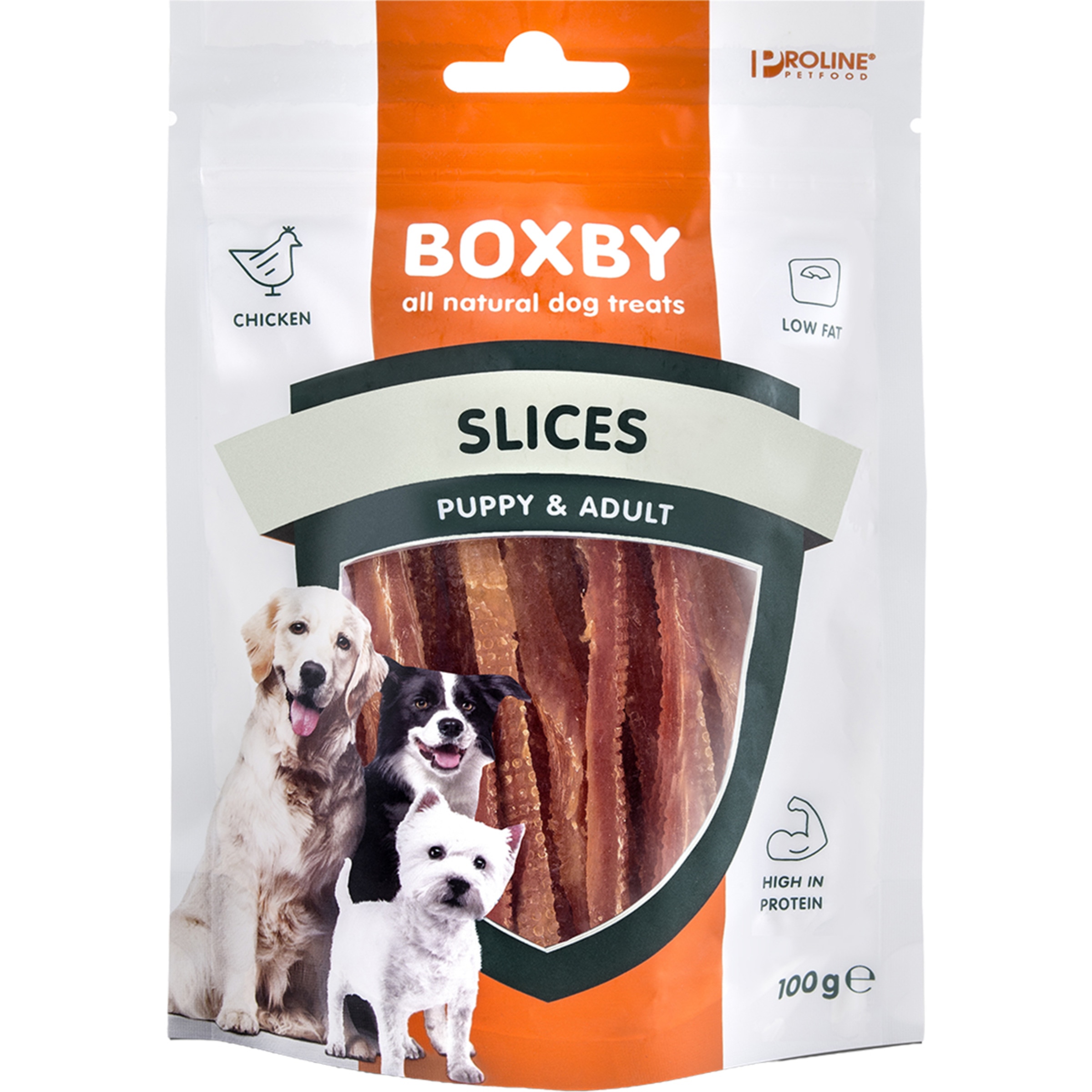 snacks para perros en tiras con pollo envase 100 g