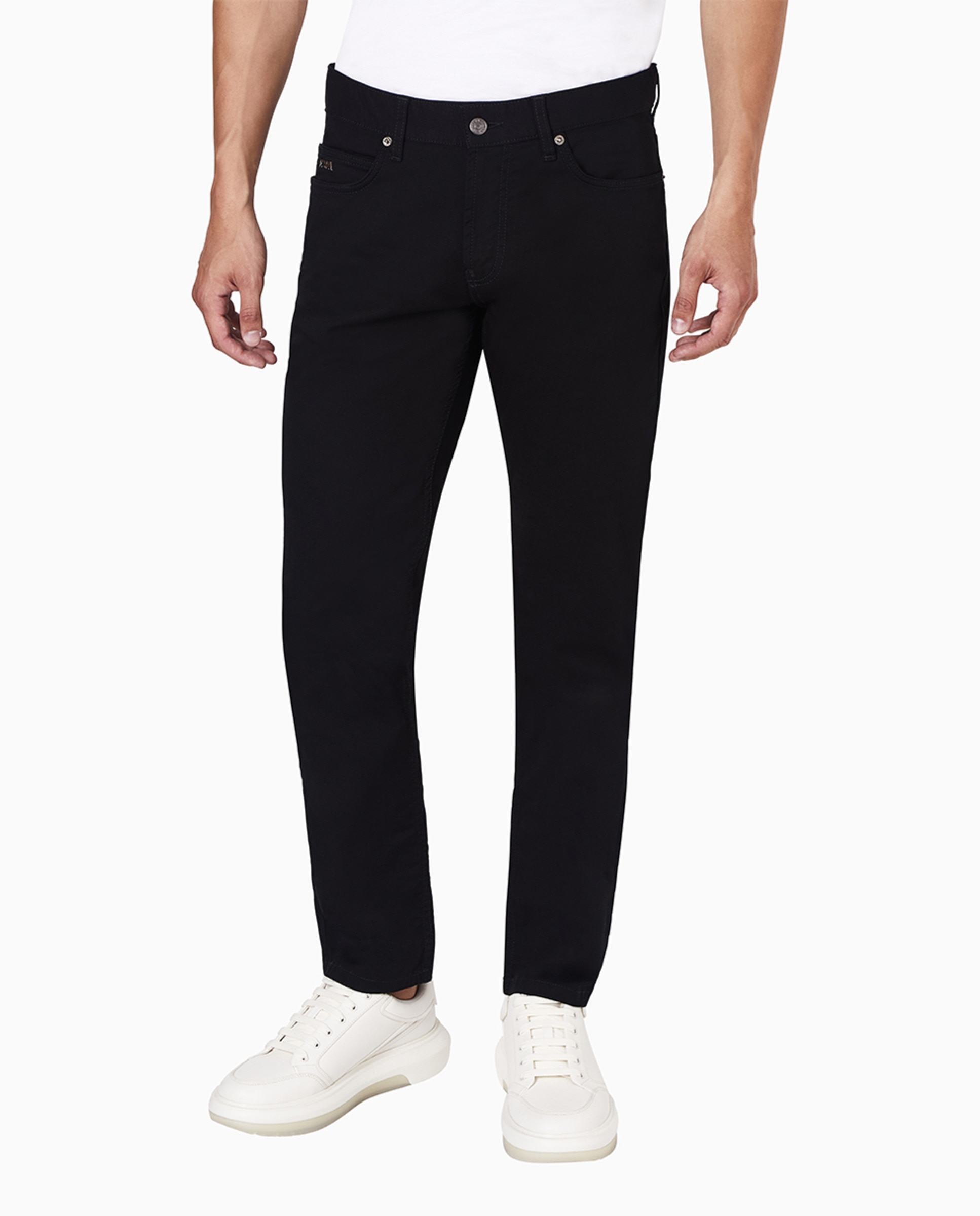 Imagem 0 de Calças de Cinco Bolsos Regular Fit em Algodão